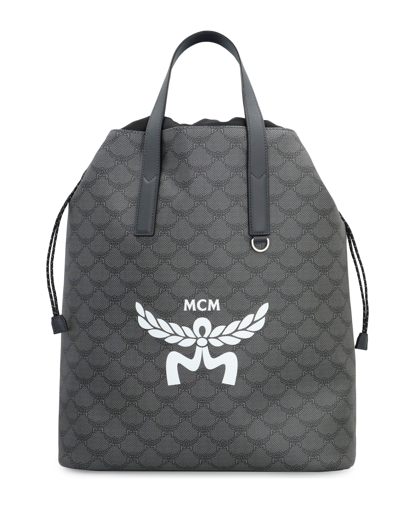 MCM Himmel Faux Leather Backpack - GREY