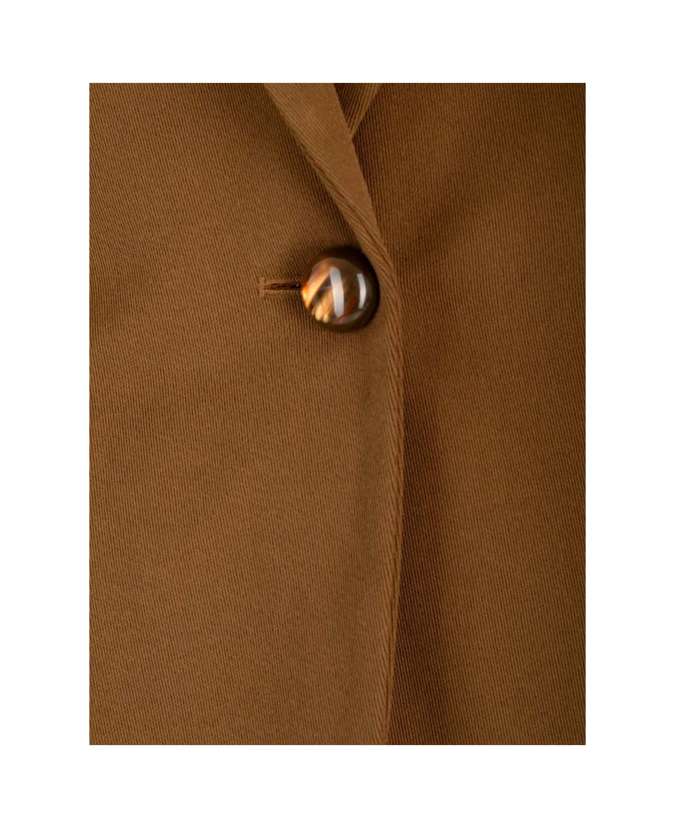 Forte_Forte Cotton Blazer - Brown