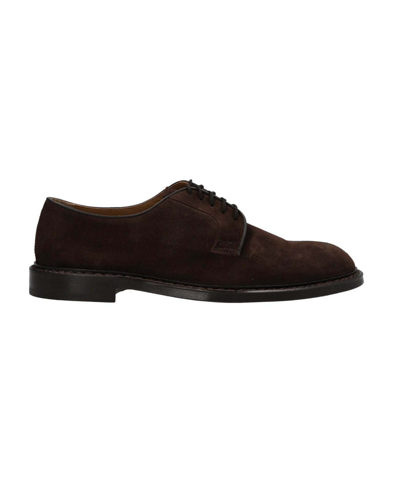 Doucal's Suede Derby Shoes - Brown