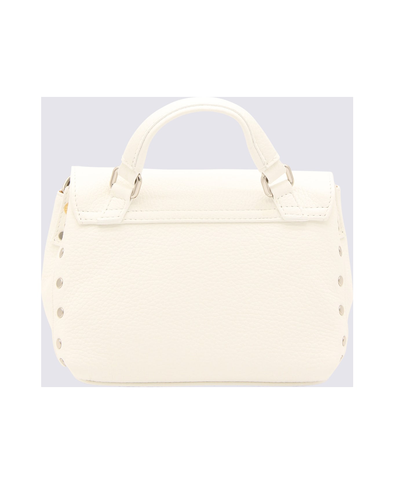 Zanellato White Leather Postina S Top Handle Bag - White