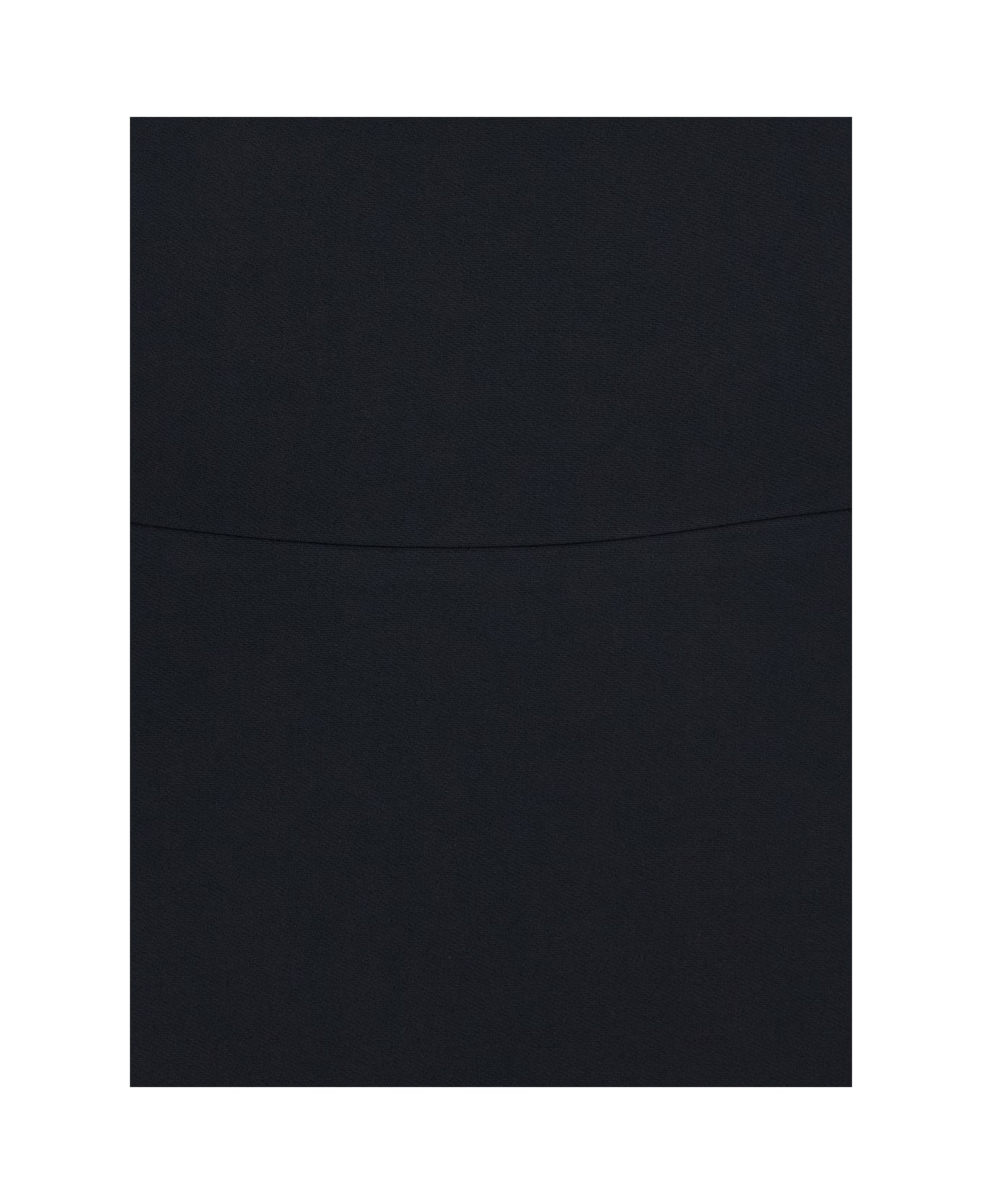 Givenchy Mini Fluted Dress - Black