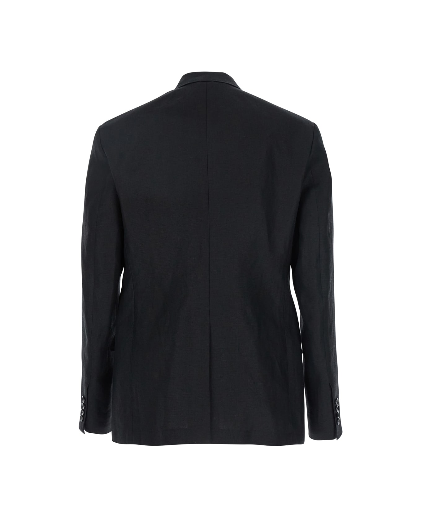 Dolce 
Gabbana Double-breasted Jacket With Peak Revers - Black
