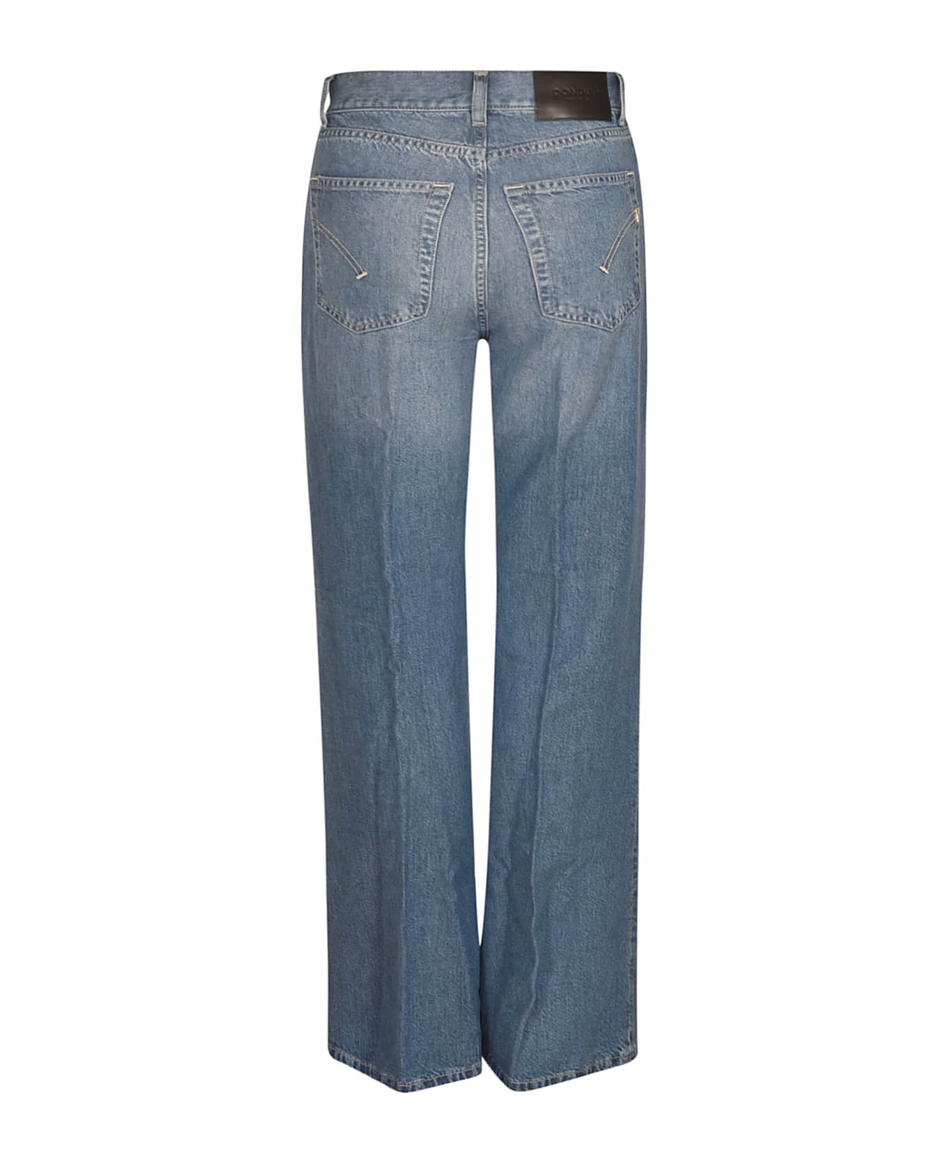 Dondup Straight Buttoned Jeans - Blue