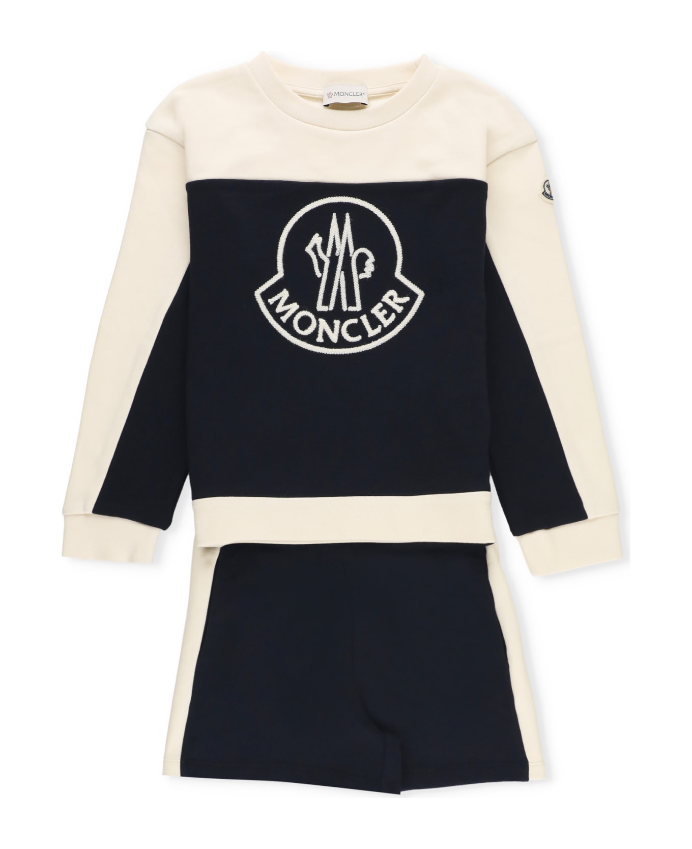 Moncler Cotton Two-piece Jumpsuit - Blue ジャンプスーツ