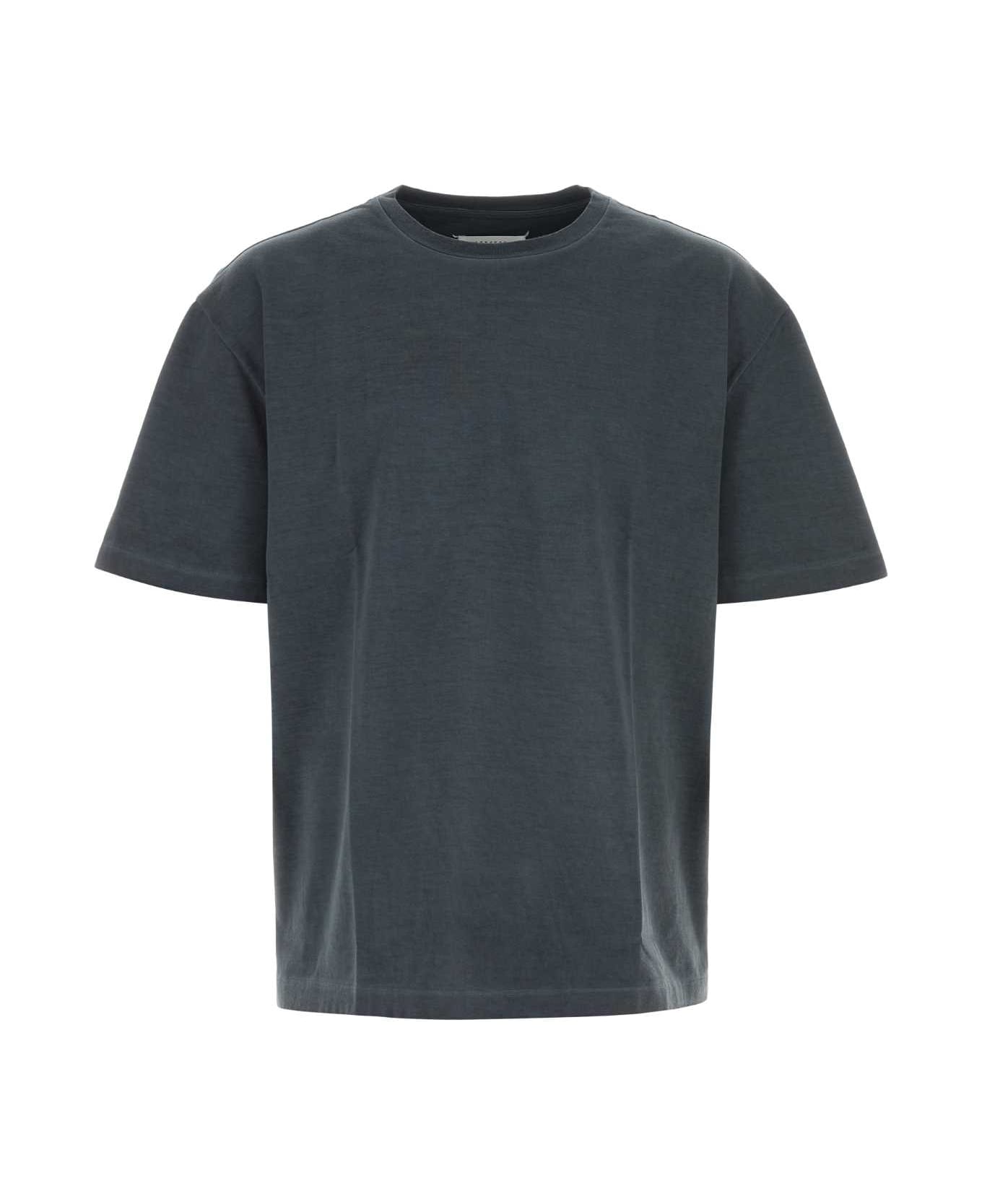 Maison Margiela Dark Grey Cotton Oversize T-shirt - ANTRACITE