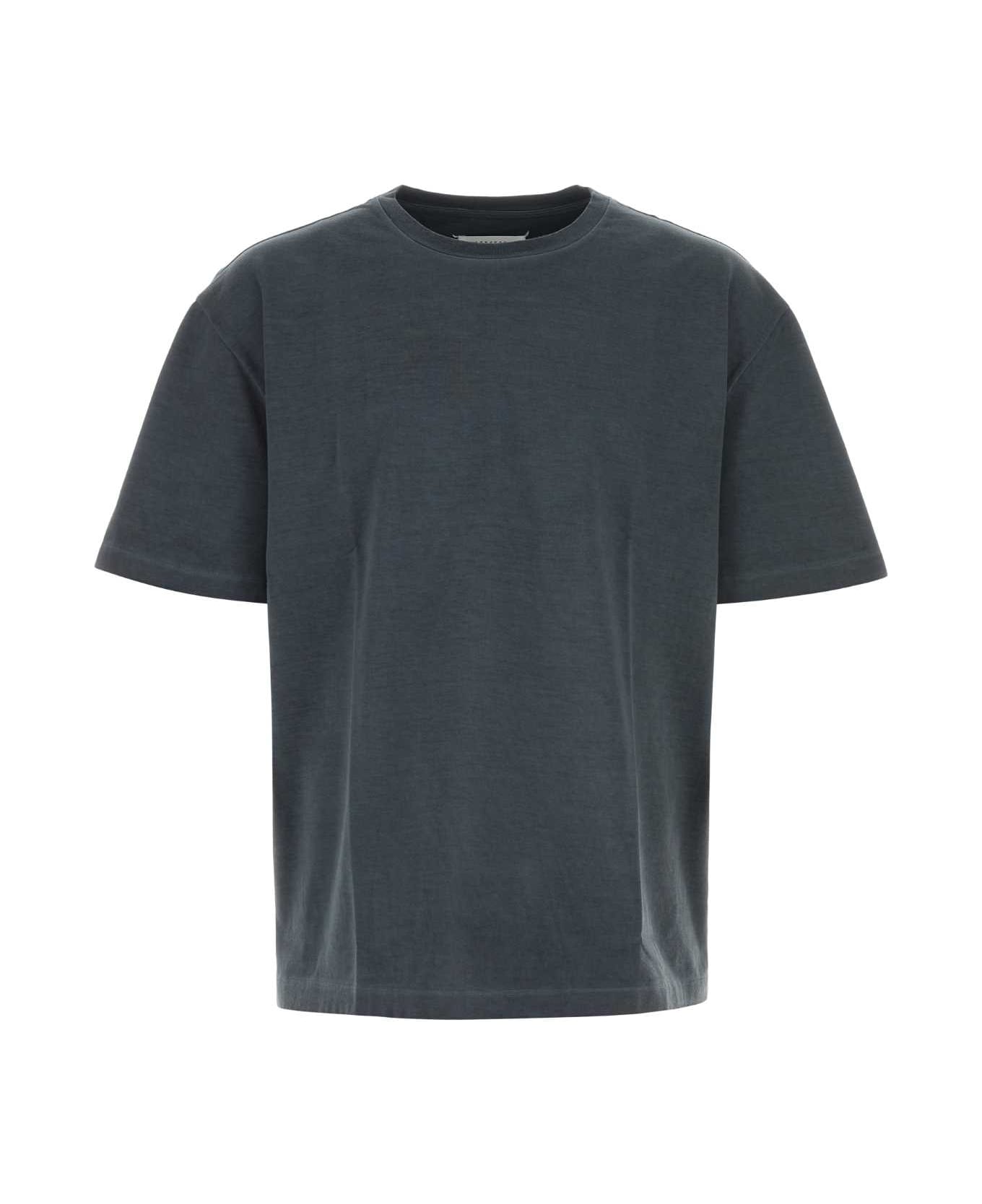 Maison Margiela Dark Grey Cotton Oversize T-shirt - Anthracite