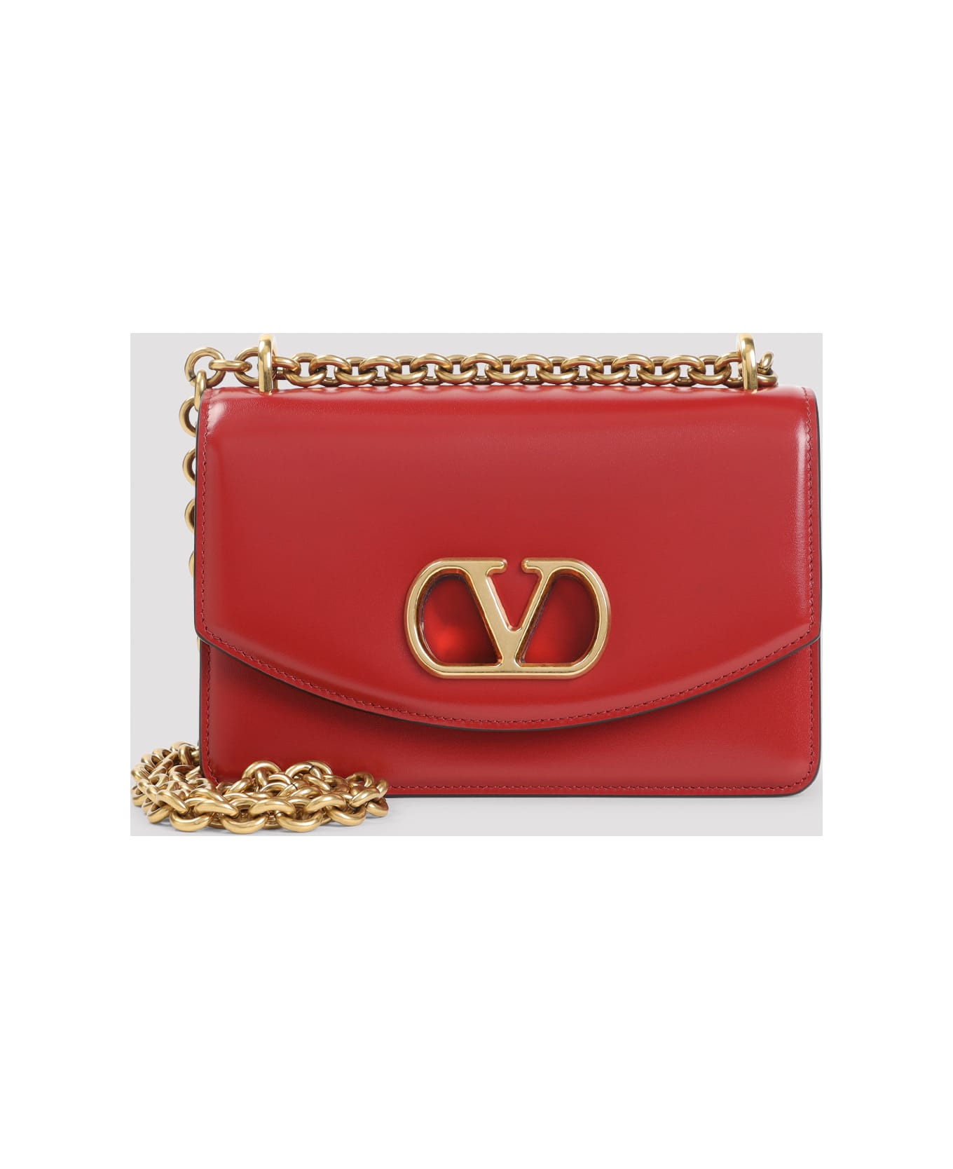Valentino Garavani Vain Small Shoulder Bag - Ro Rosso V
