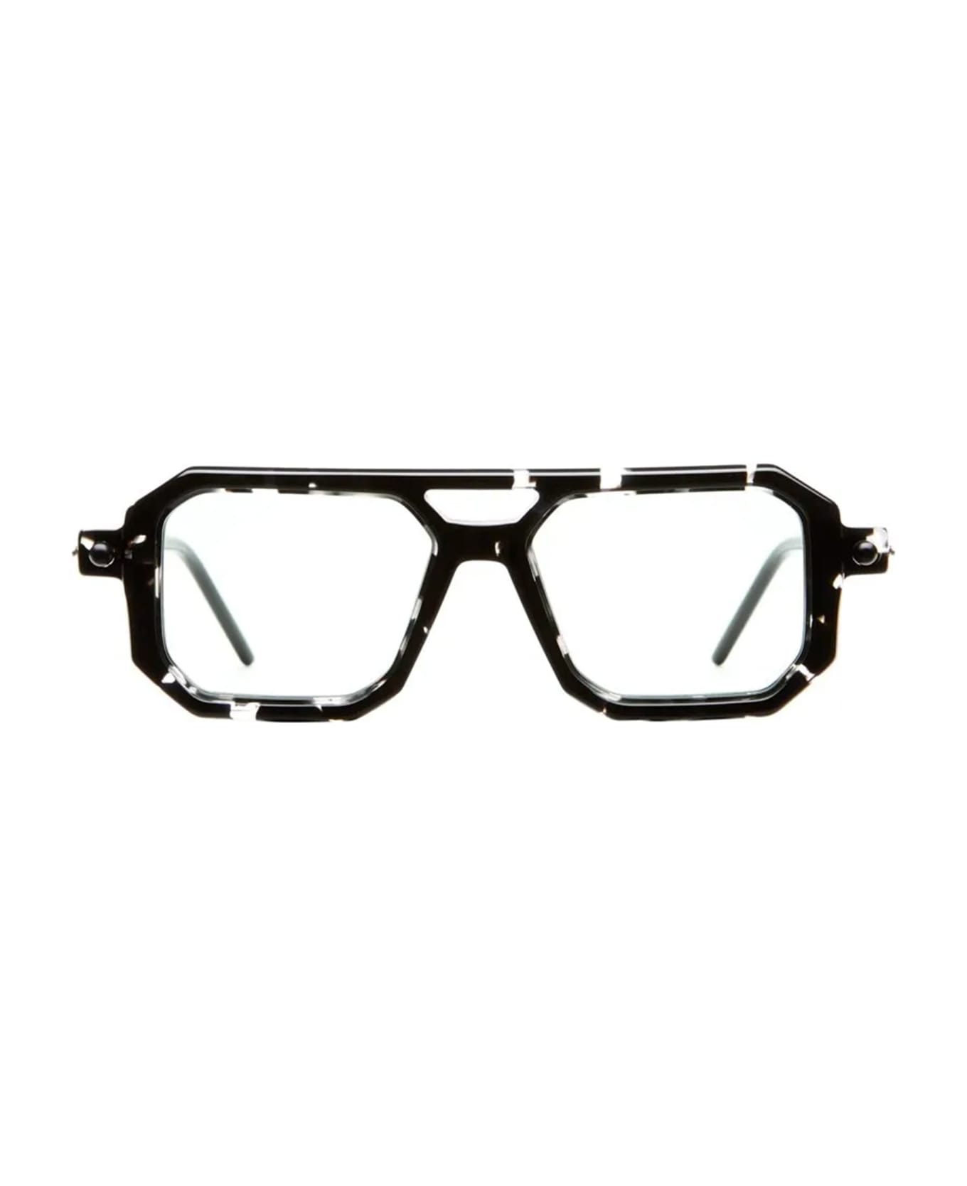 Kuboraum Mask P8 - Havana Transparent Black Sunglasses - Black