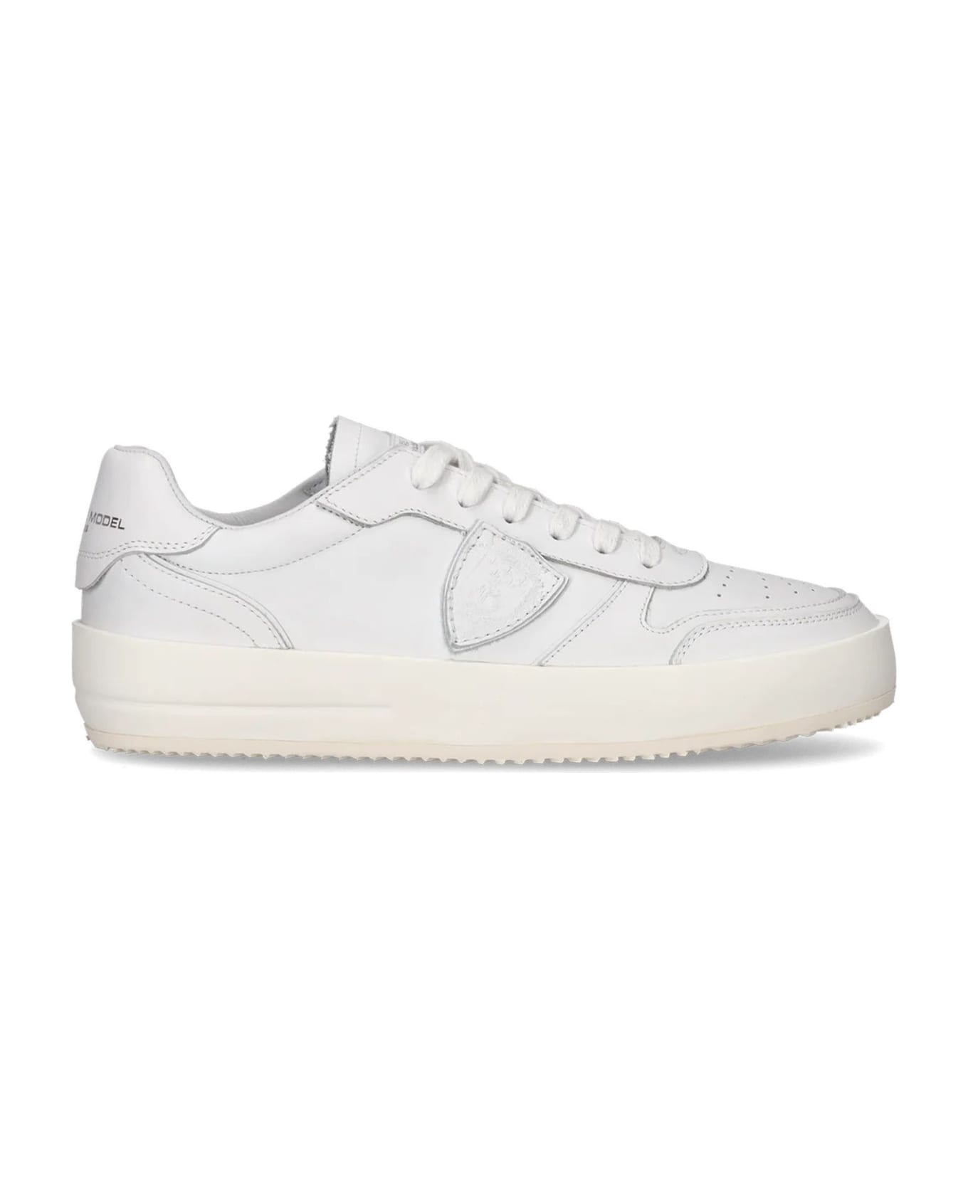 Philippe Model Nice Low-top Sneakers In Leather, White - White スニーカー