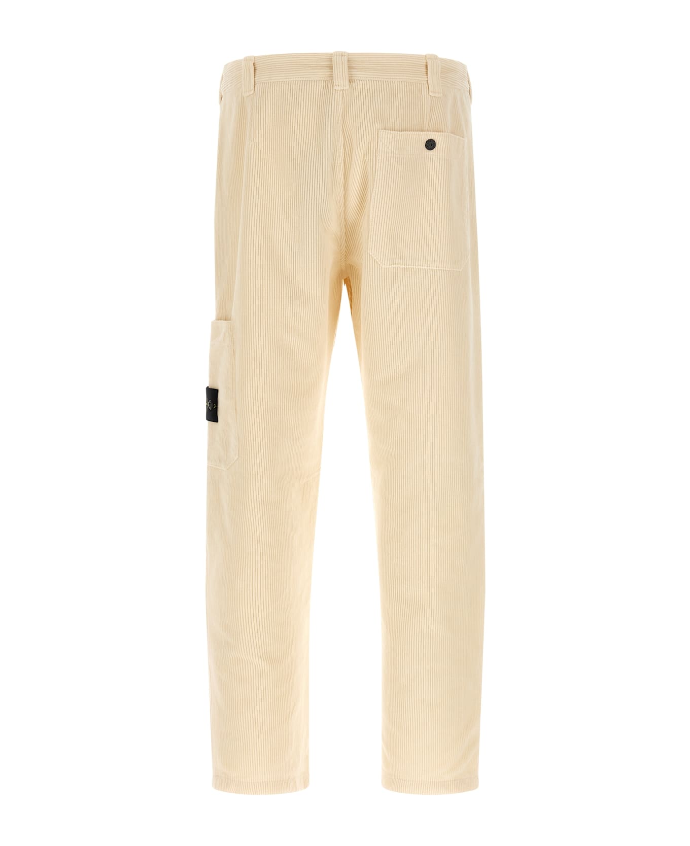 Stone Island Velvet Cargo Pants - Beige