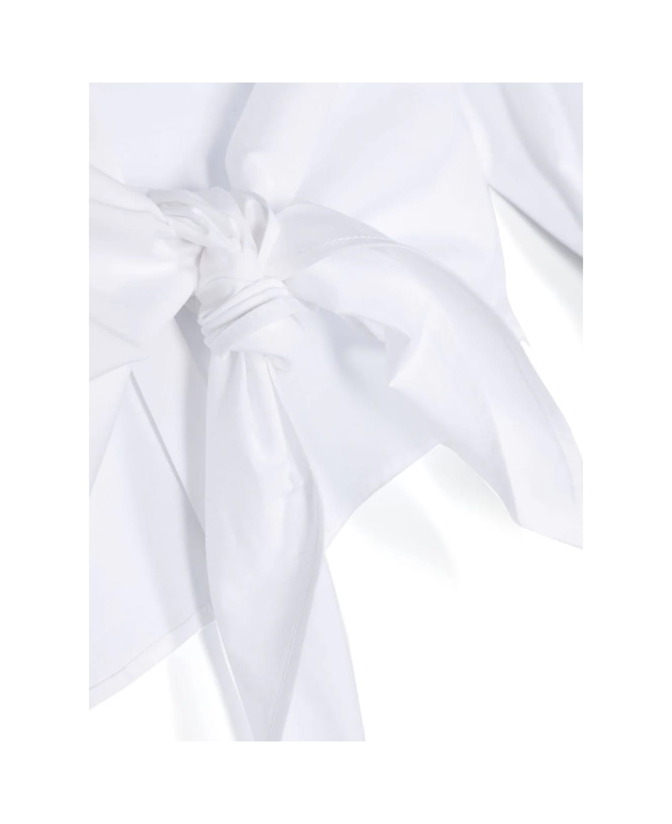 MSGM Camicia Con Ricamo - White