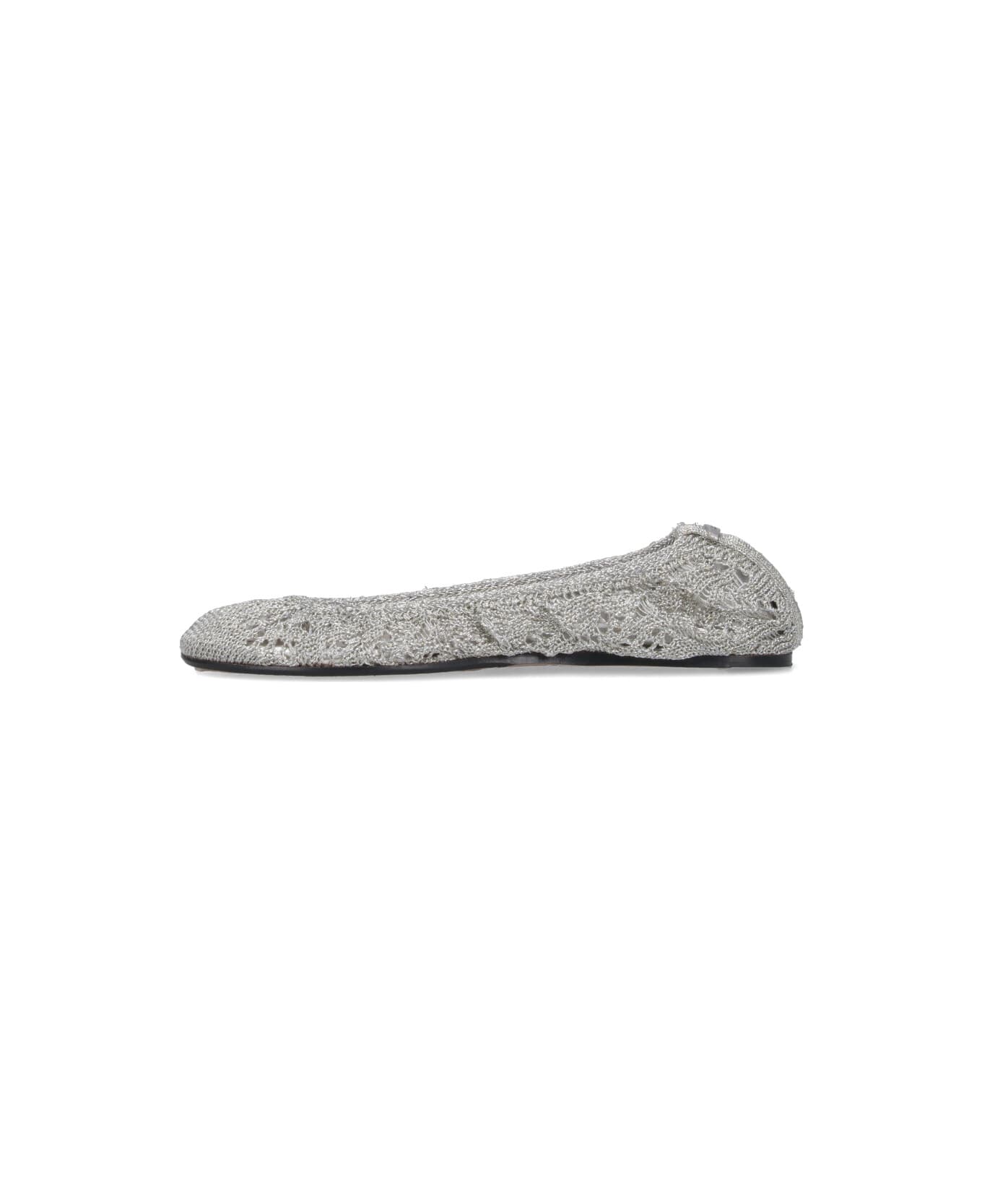 Isabel Marant 
belna
 Crochet Ballet Flats - Silver