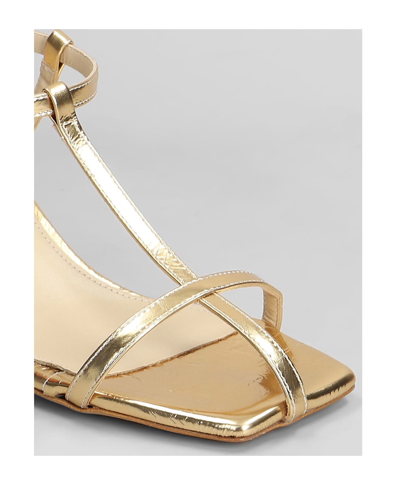Fabio Rusconi Sandals In Platinum Leather - platinum