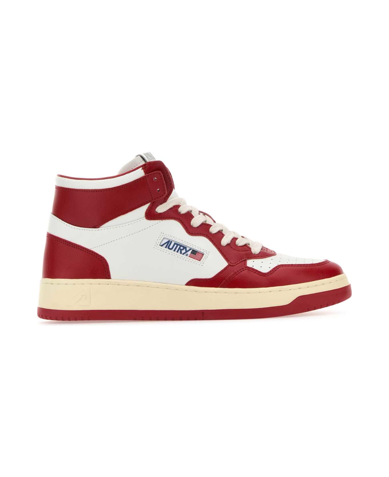 Autry Two-tone Leather Medalist Sneakers - WB02