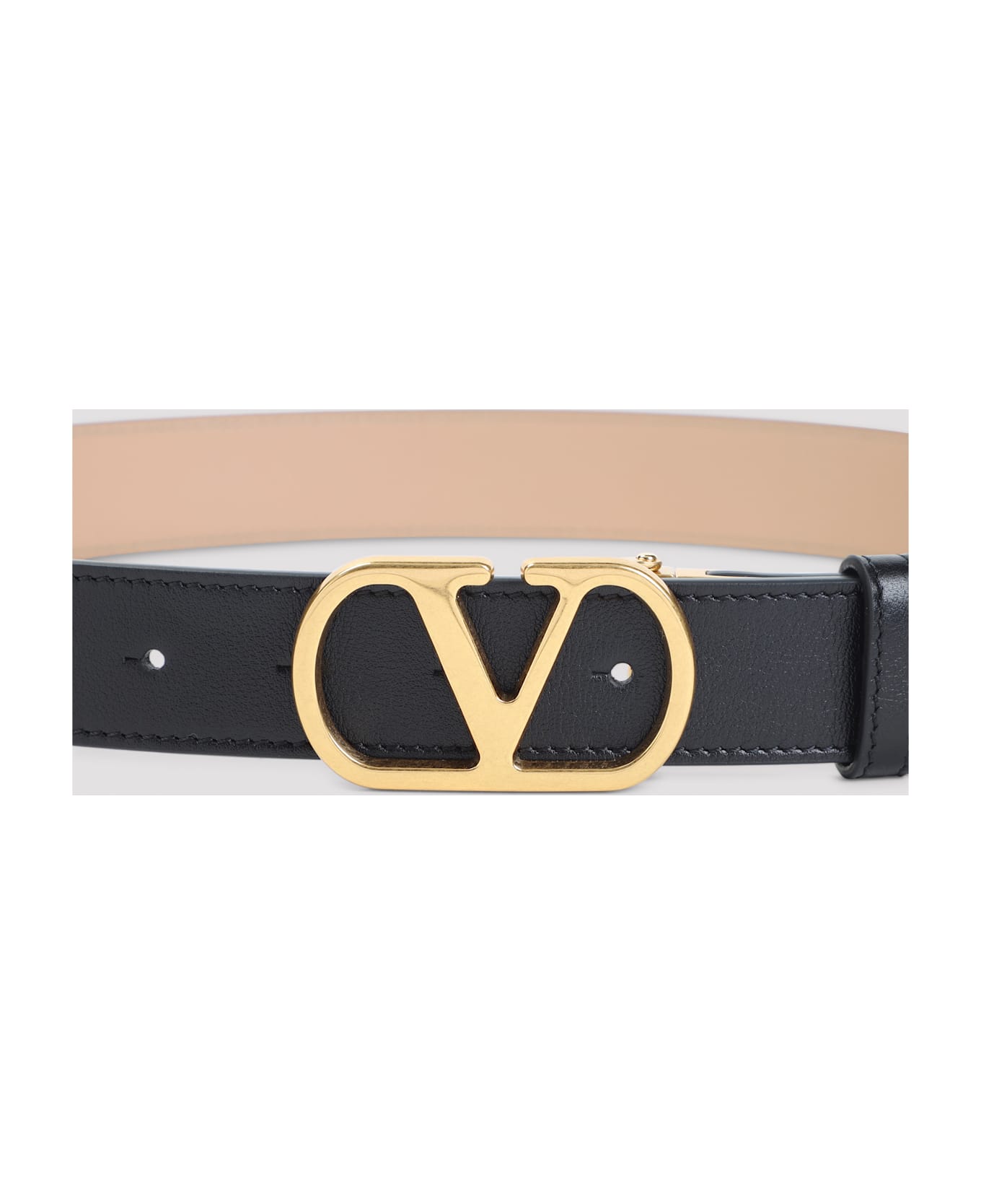 Valentino Garavani H30 Reversible Belt - Dvw Nero Rose Sand