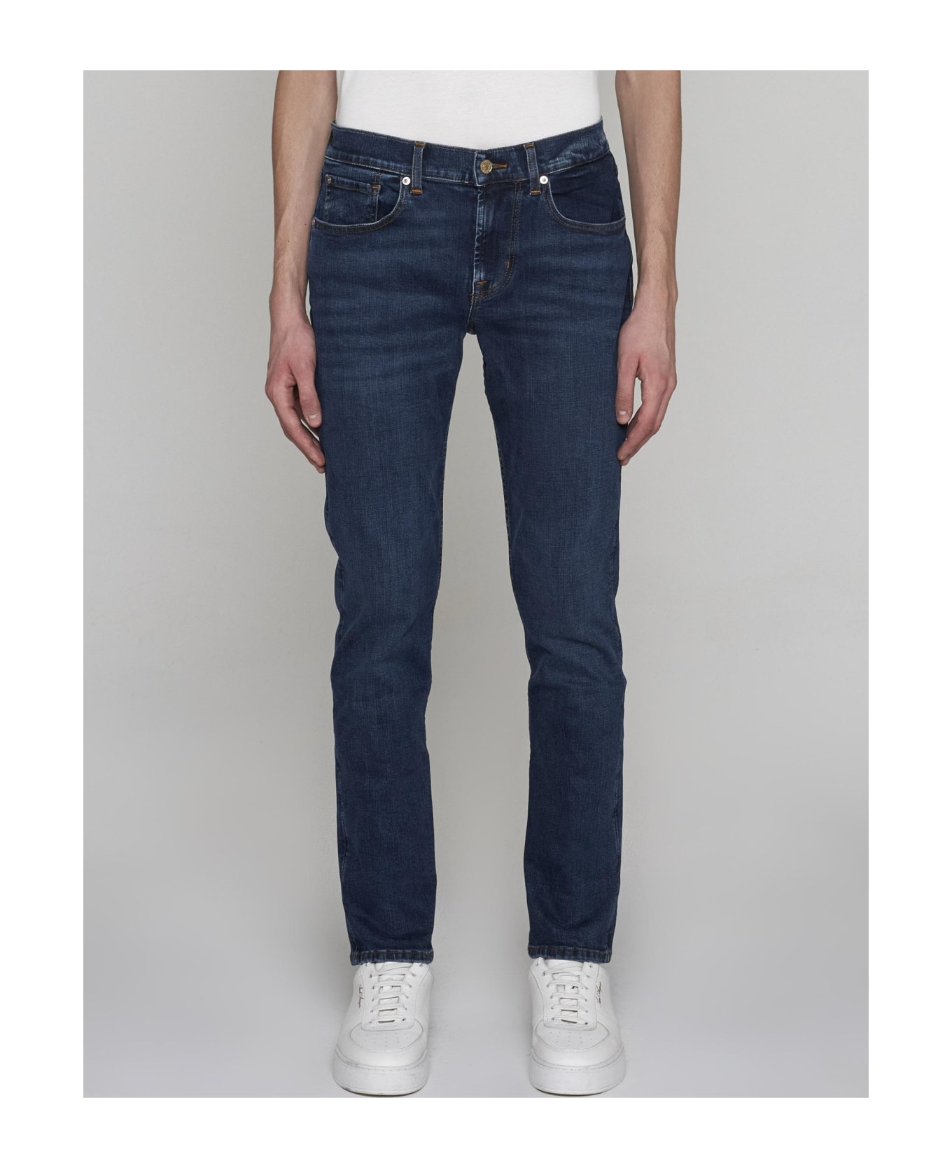 7 For All Mankind Slimmy Tapered Jeans - DENIM BLUE
