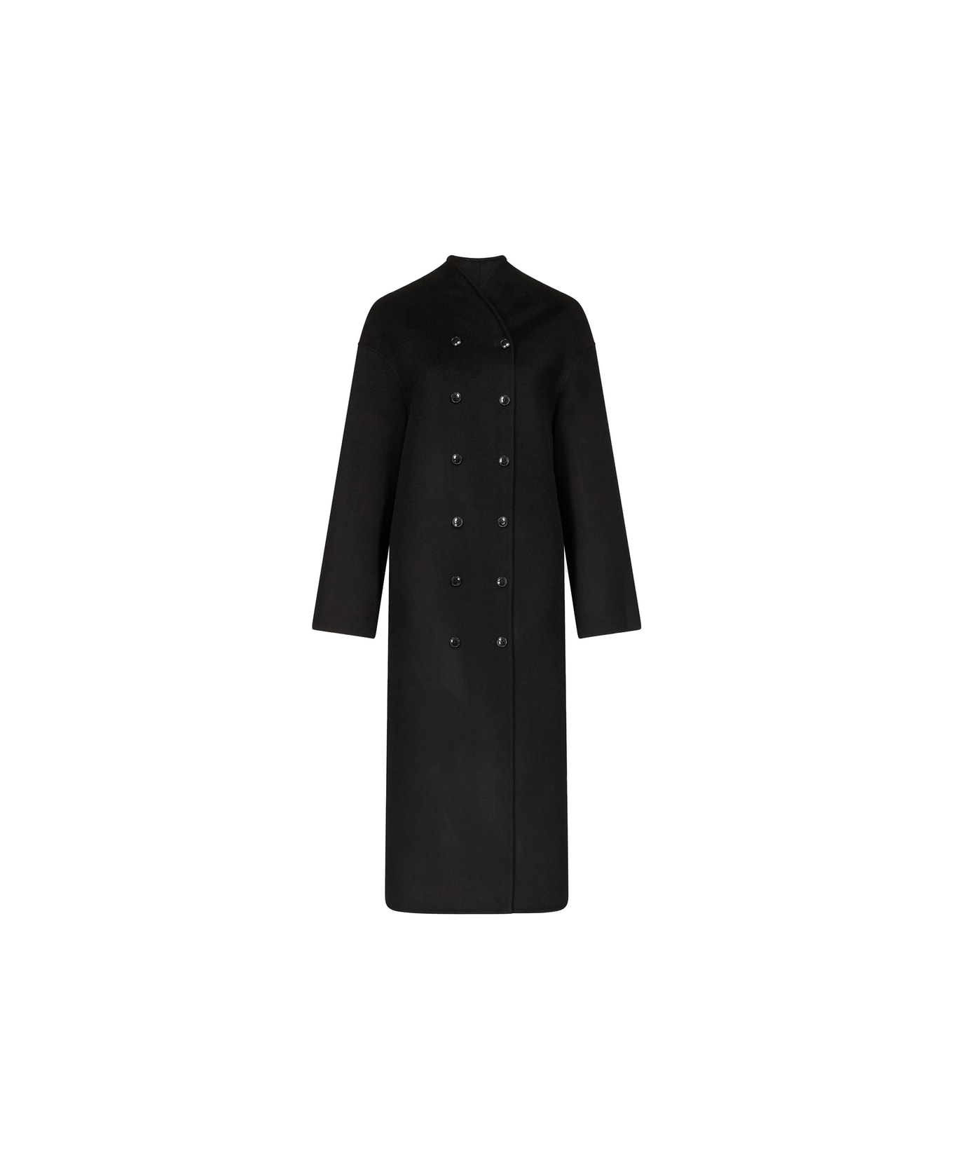 Loulou Studio Coat - BLACK