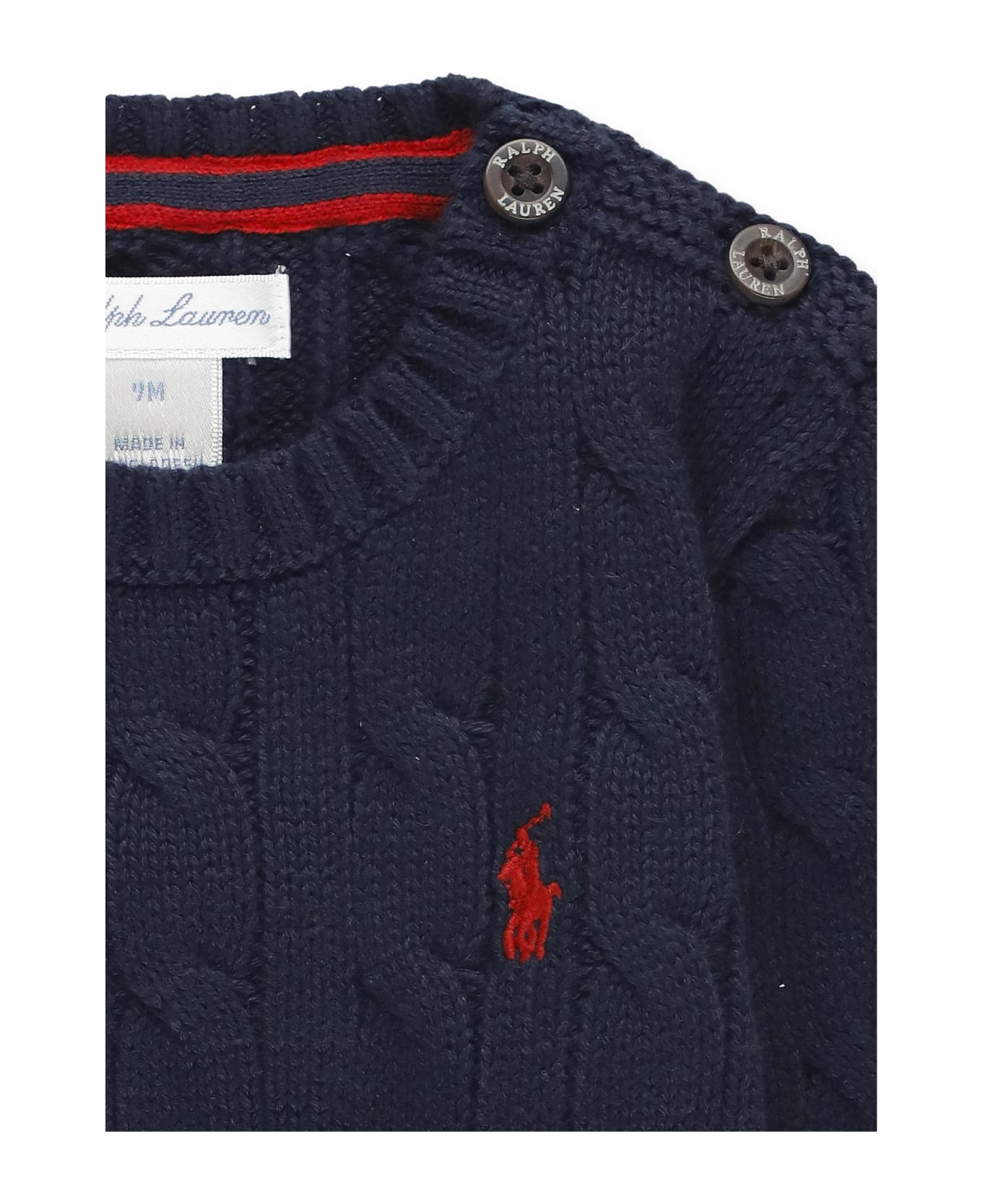 Ralph Lauren Sweatshirt With Embroidered Pony - Blue