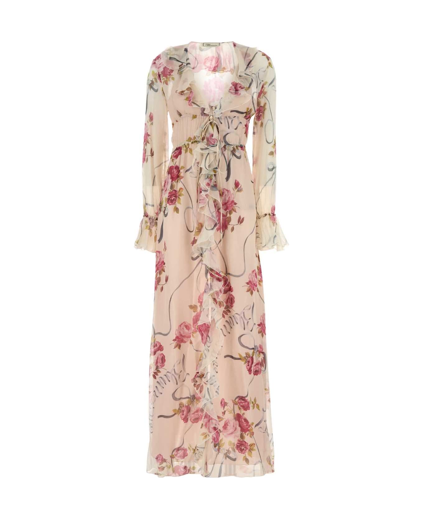 Blumarine Printed Crepe Dress - MULTI