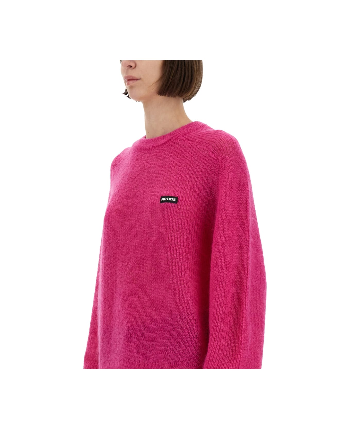 Rotate by Birger Christensen Jersey With Logo - FUCHSIA