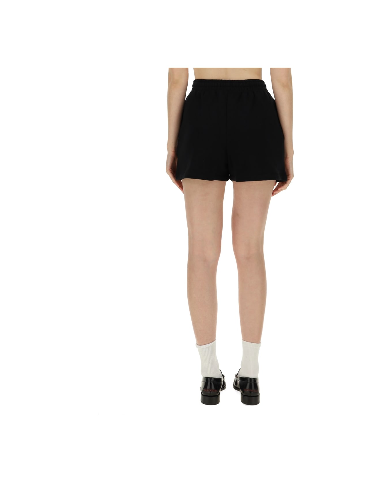 Rotate by Birger Christensen High Waisted Shorts - BLACK