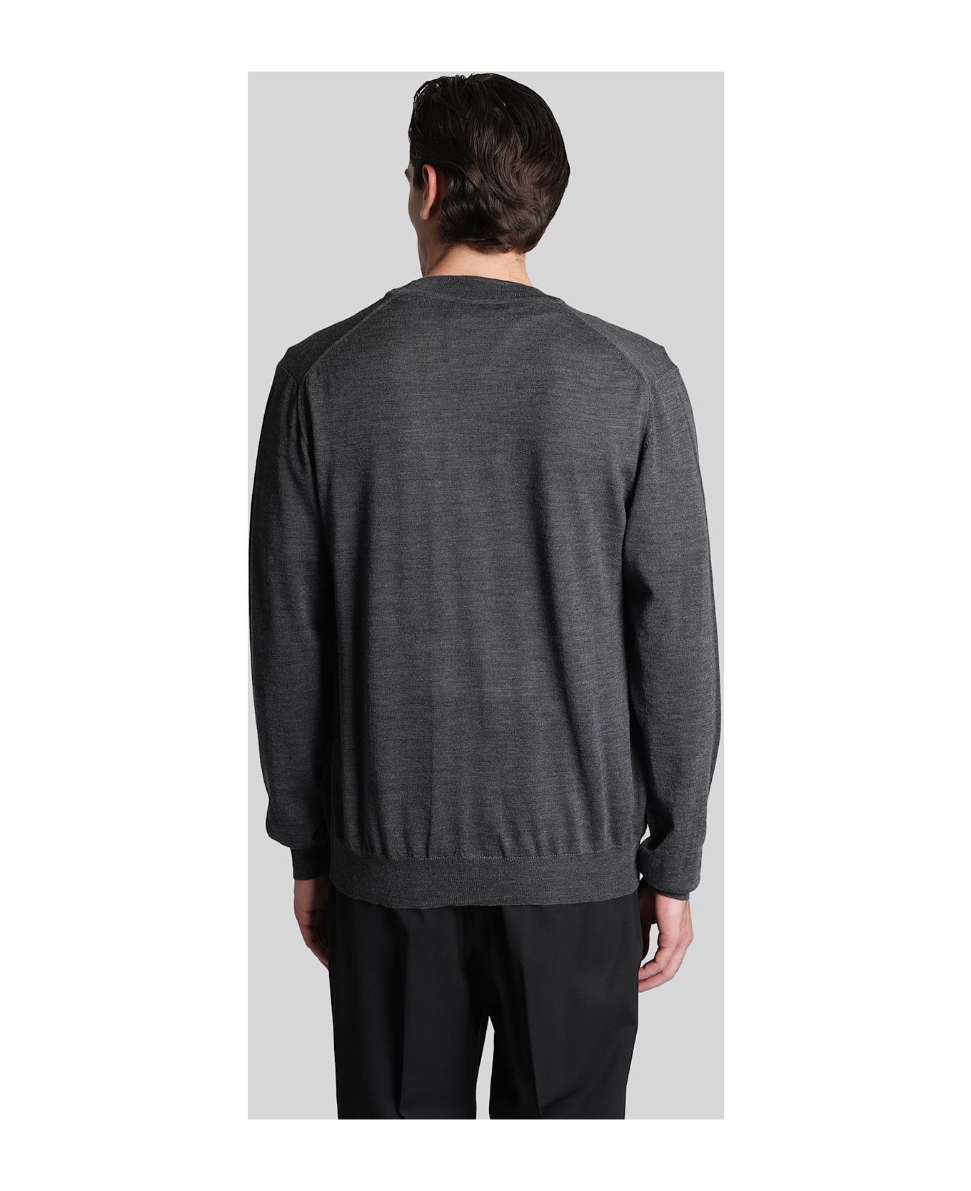 Mauro Grifoni Cardigan In Grey Wool - grey