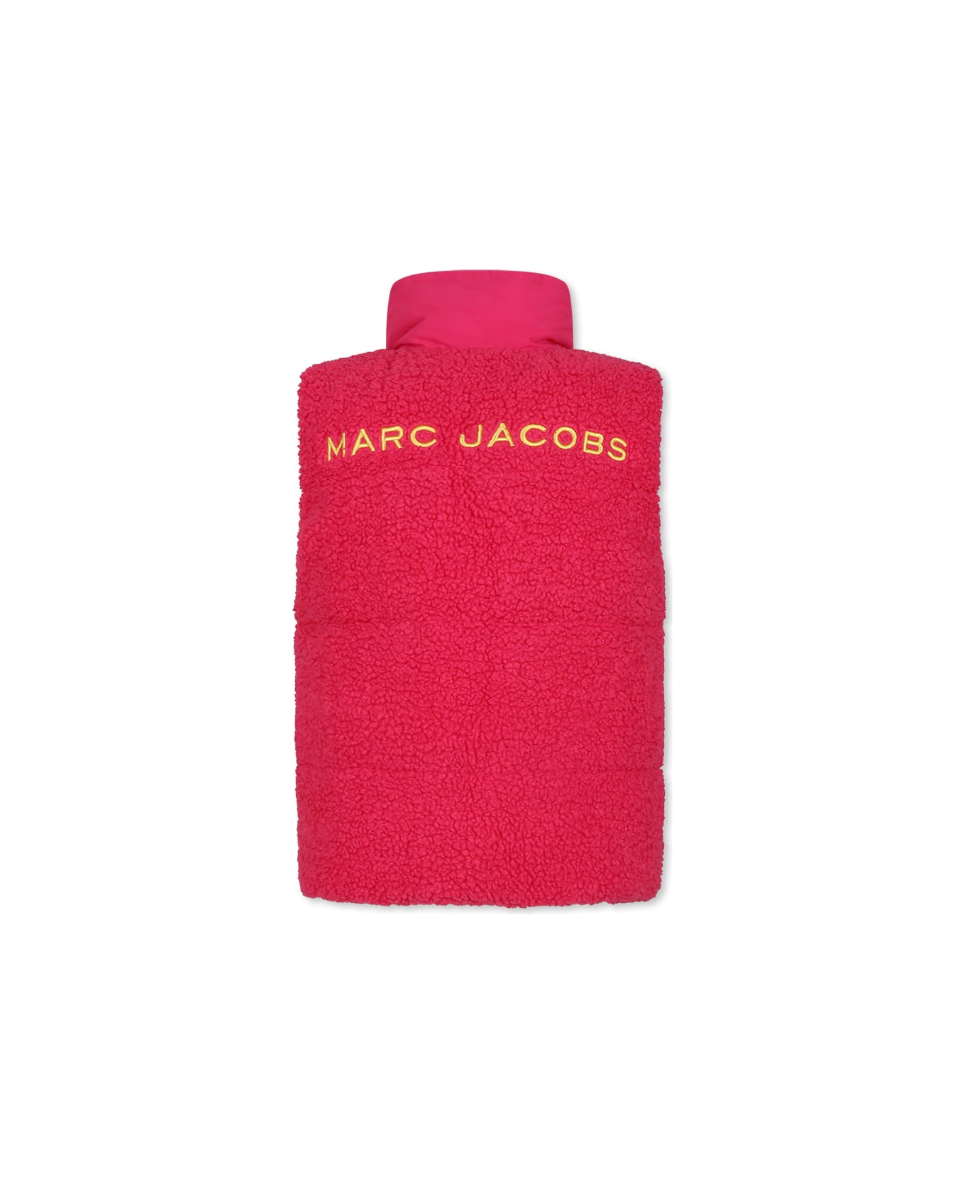 Marc Jacobs Pink Reversible Vest For Girl With Logo - Fuchsia