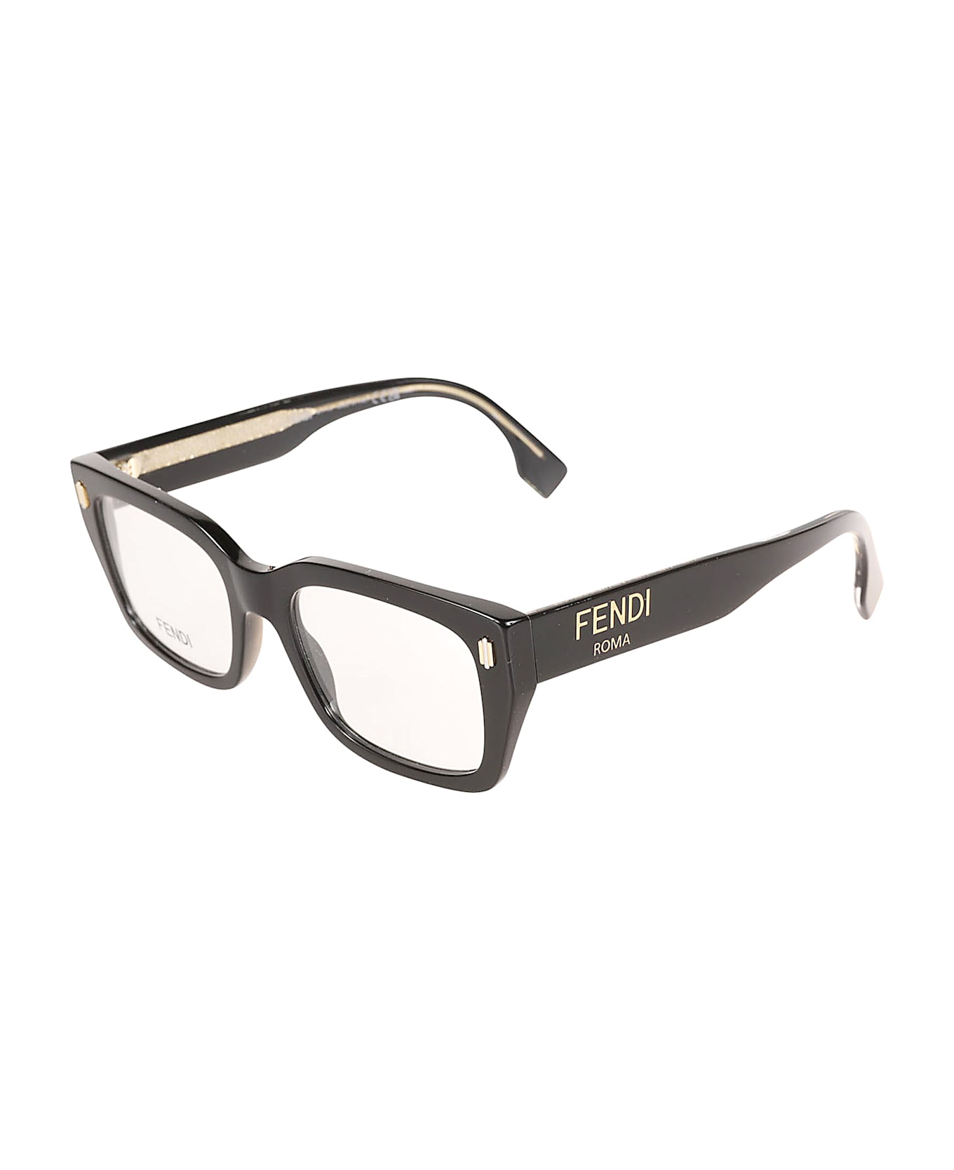 Fendi Logo Sided Square Frame Glasses | italist