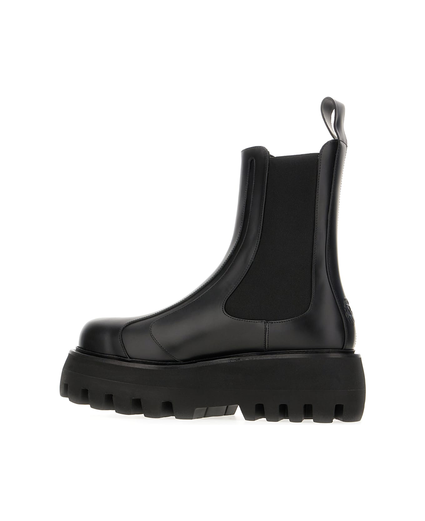 Alexander McQueen Black Leather Ankle Boots - BLACK