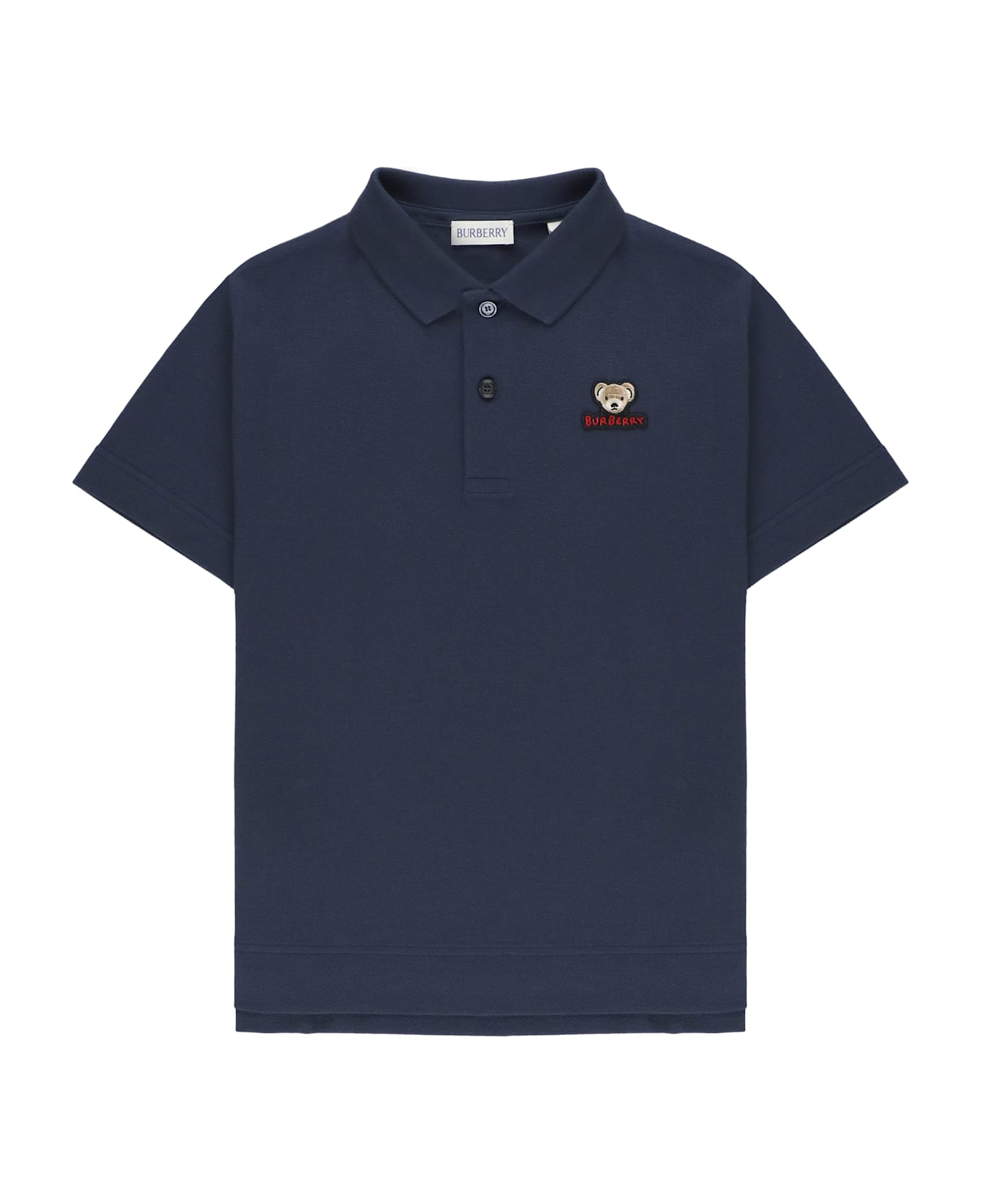 Burberry Cotton Polo Shirt - Blue