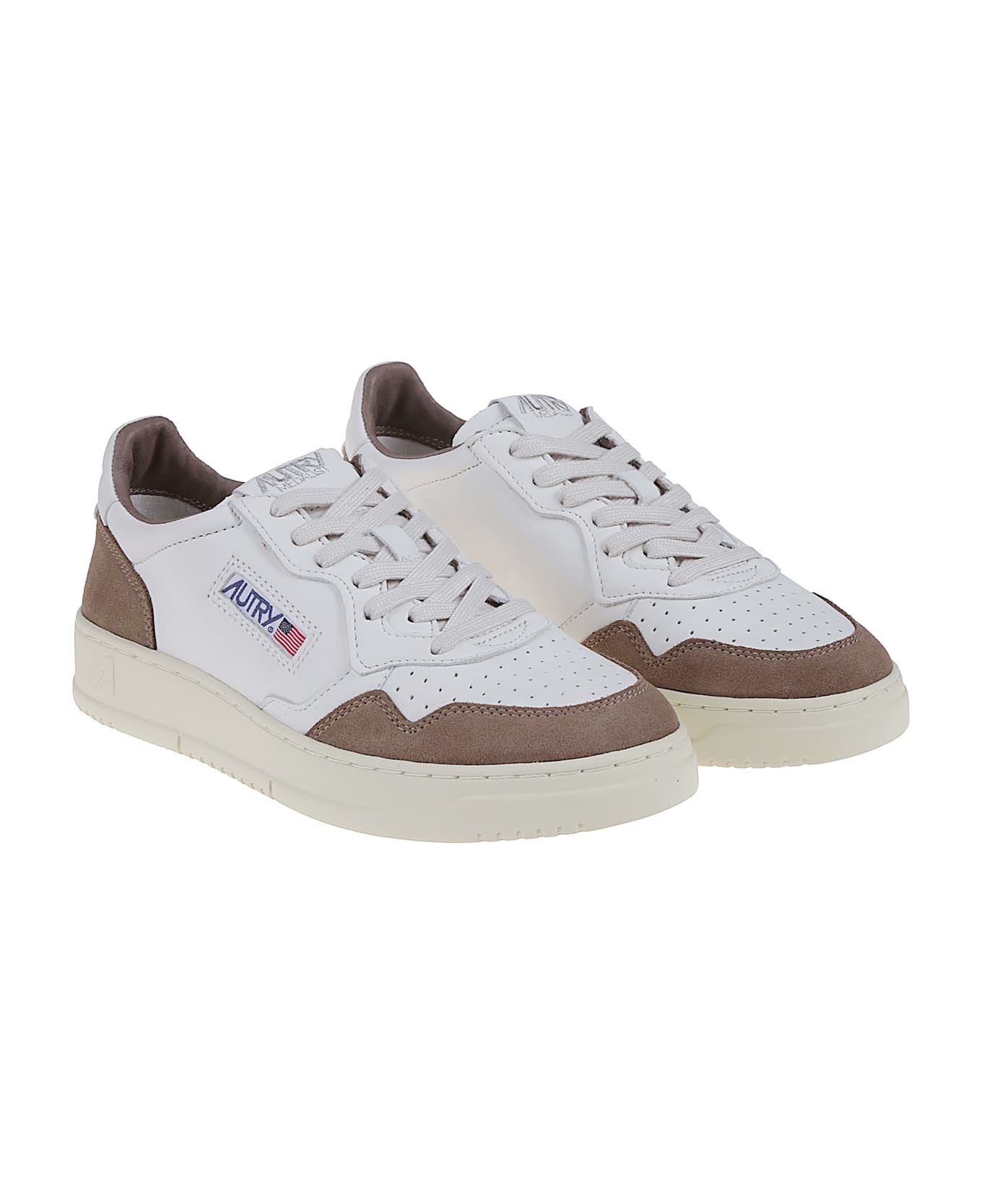 Autry Medalist Low Sneakers - White/tobacco