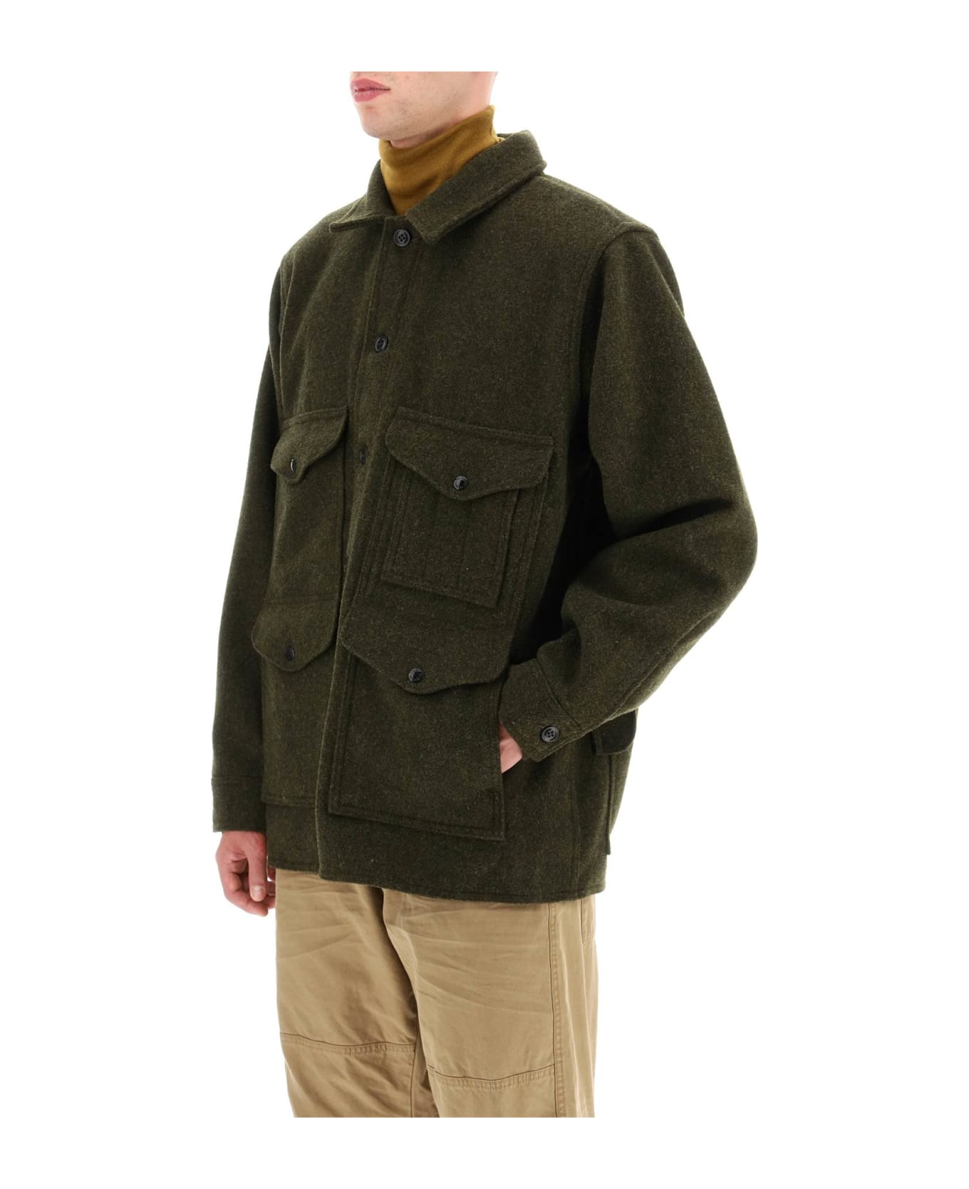 Filson Mackinaw Wool Cruiser Jacket - FOREST GREEN (Green)