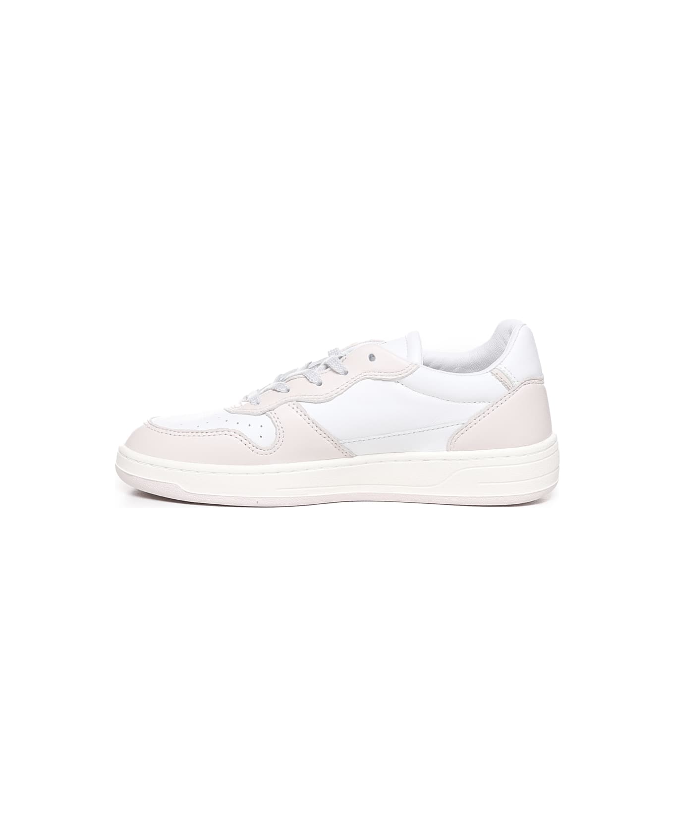 D.A.T.E. Court 2.0 Soft Sneakers - WHITE-PINK