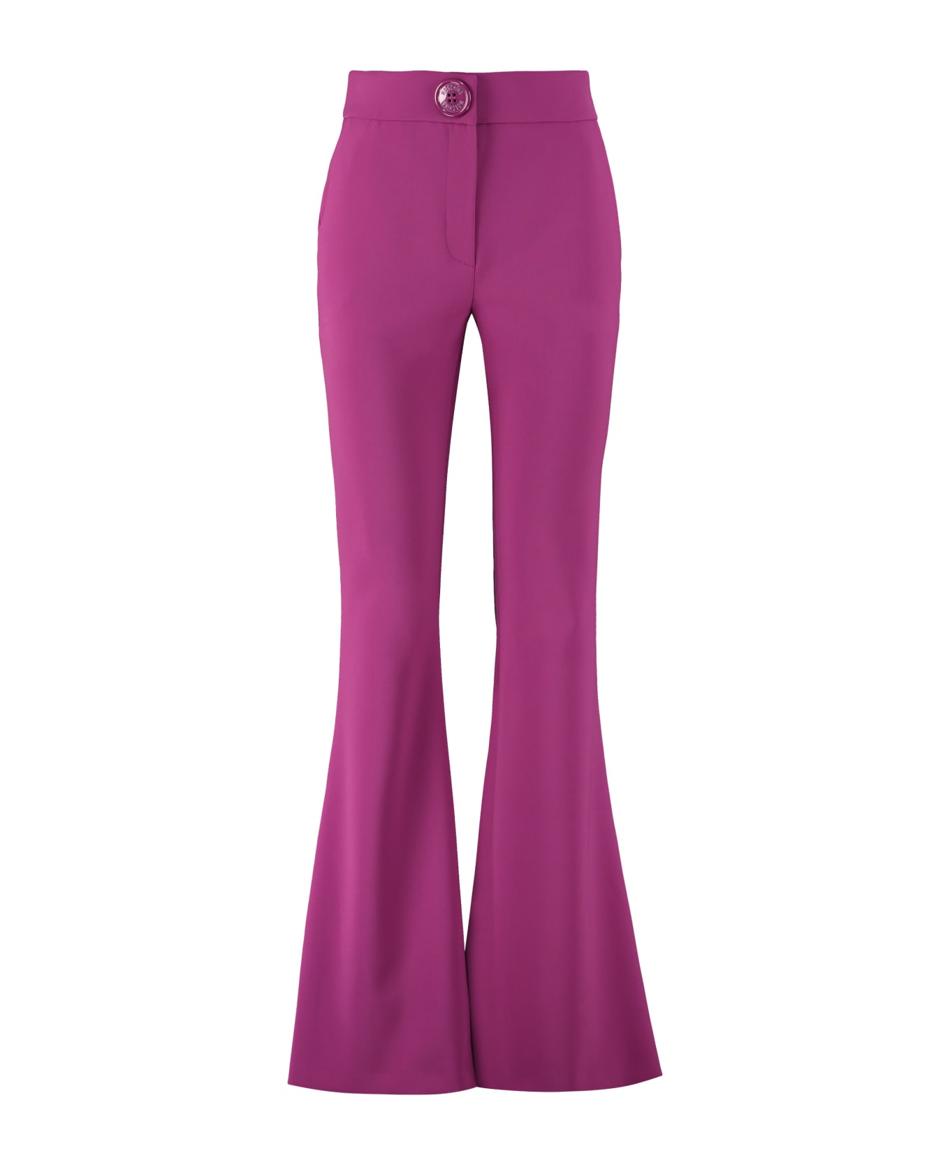 Moschino Flared Crêpe Trousers - purple