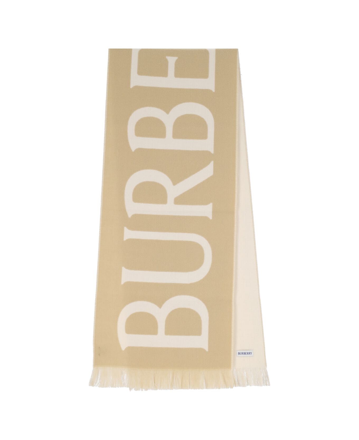 Burberry 
b Shield
 Reversible Scarf - SAND