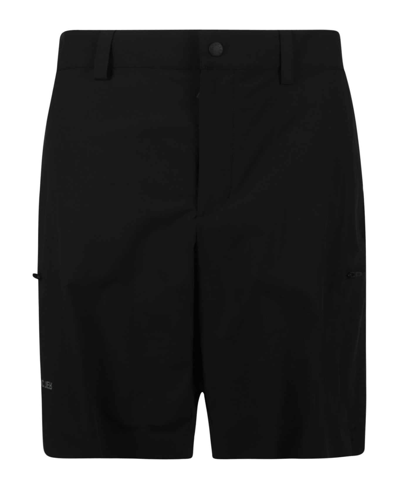 Moncler Grenoble Elastic Waist Trouser Shorts - Black
