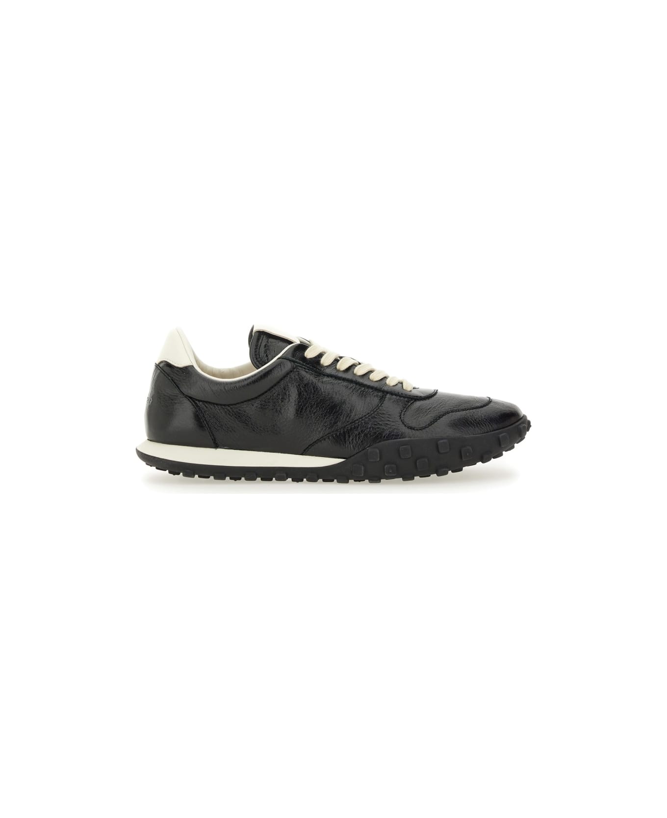Jil Sander Low Leather Sneaker - BLACK