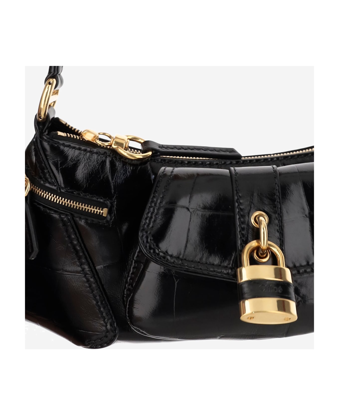 Chloé The 99 Leather Shoulder Bag - Black