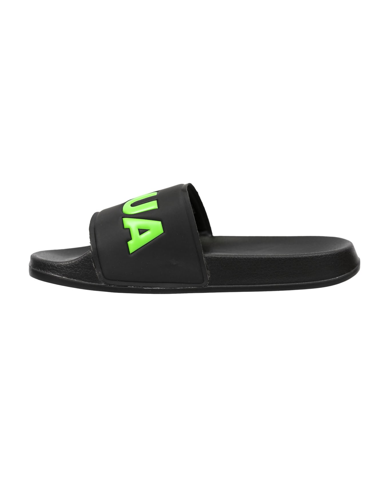 Dsquared2 Logo Printed Slide Sandals - Back シューズ
