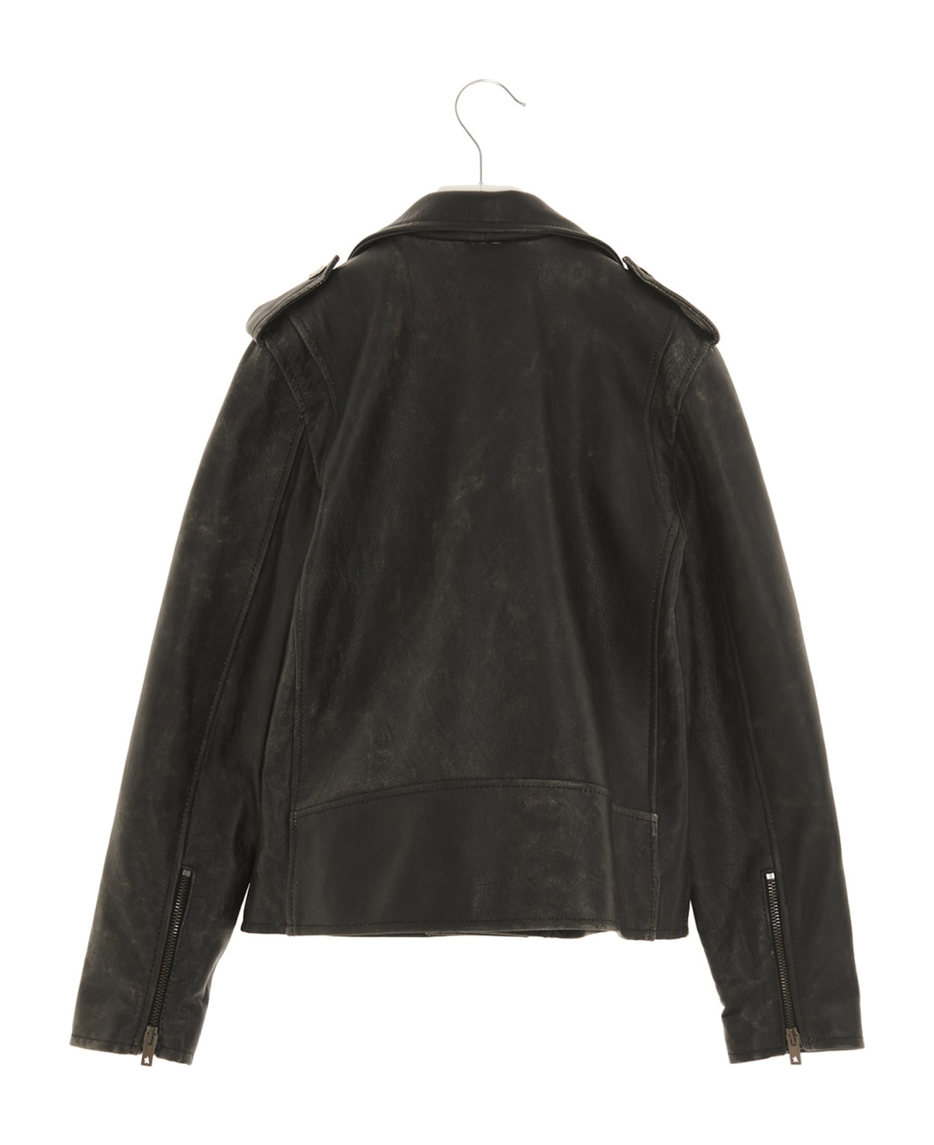 Golden Goose Leather Jacket - Black   コート＆ジャケット