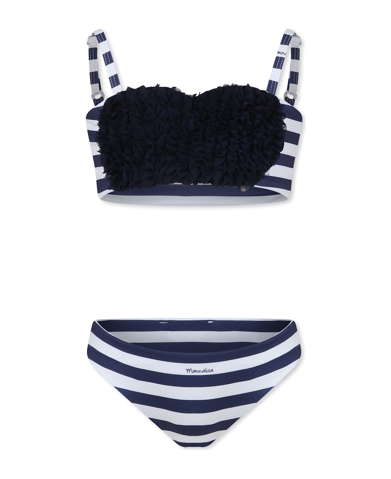 Monnalisa Blue Bikini For Girl With Heart - Blue