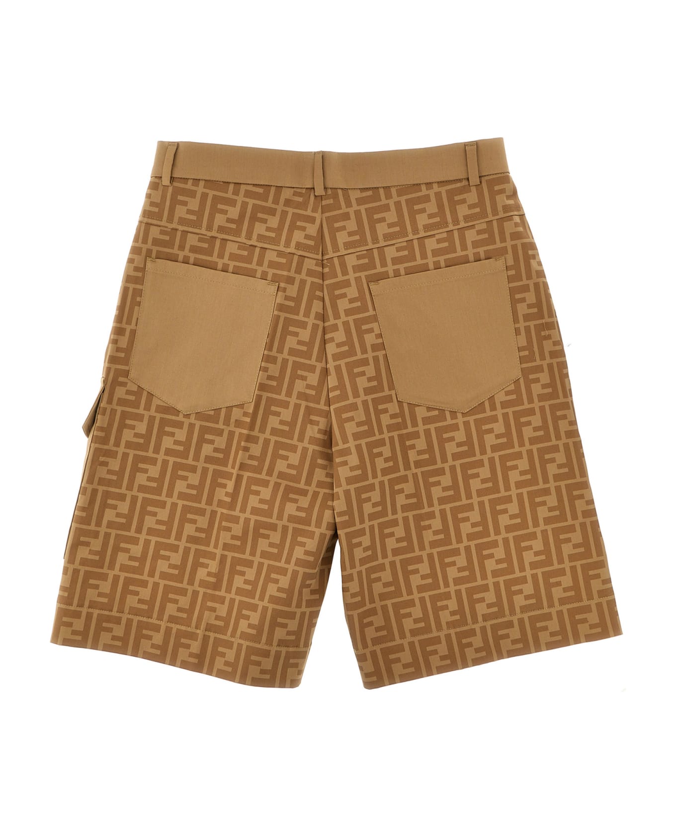 Fendi vintage 'ff' con Shorts - Beige
