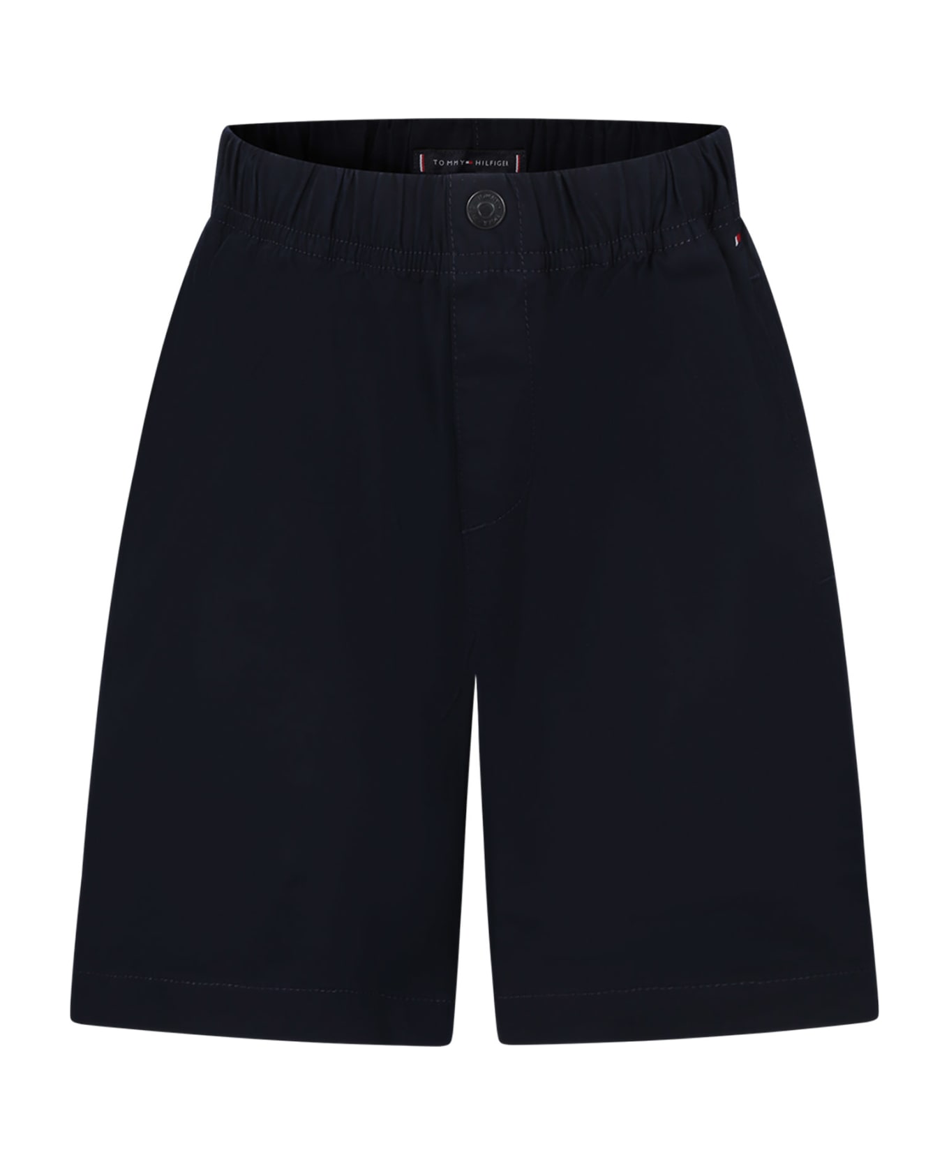 Tommy Hilfiger Blue Casual Shorts For Boy With Logo - Blue