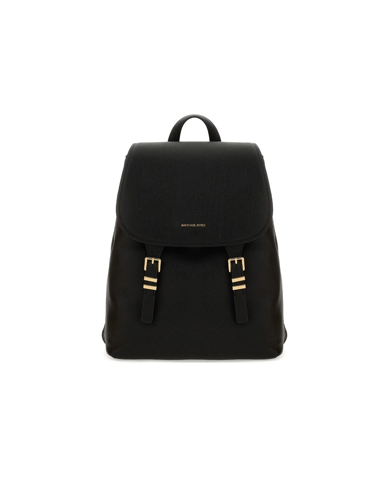 Michael Kors Leather Backpack - BLACK