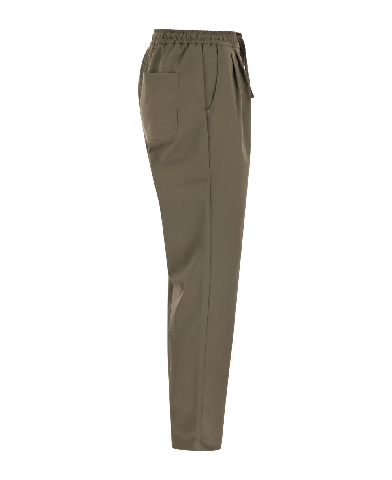 Colmar Classy - Trousers With Darts - Military Green ボトムス