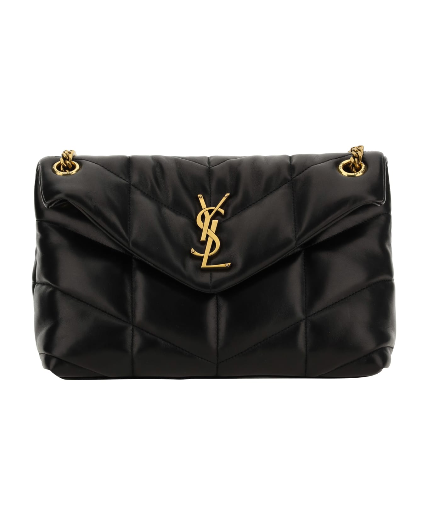 Saint Laurent Loulou Shoulder Bag - BLACK