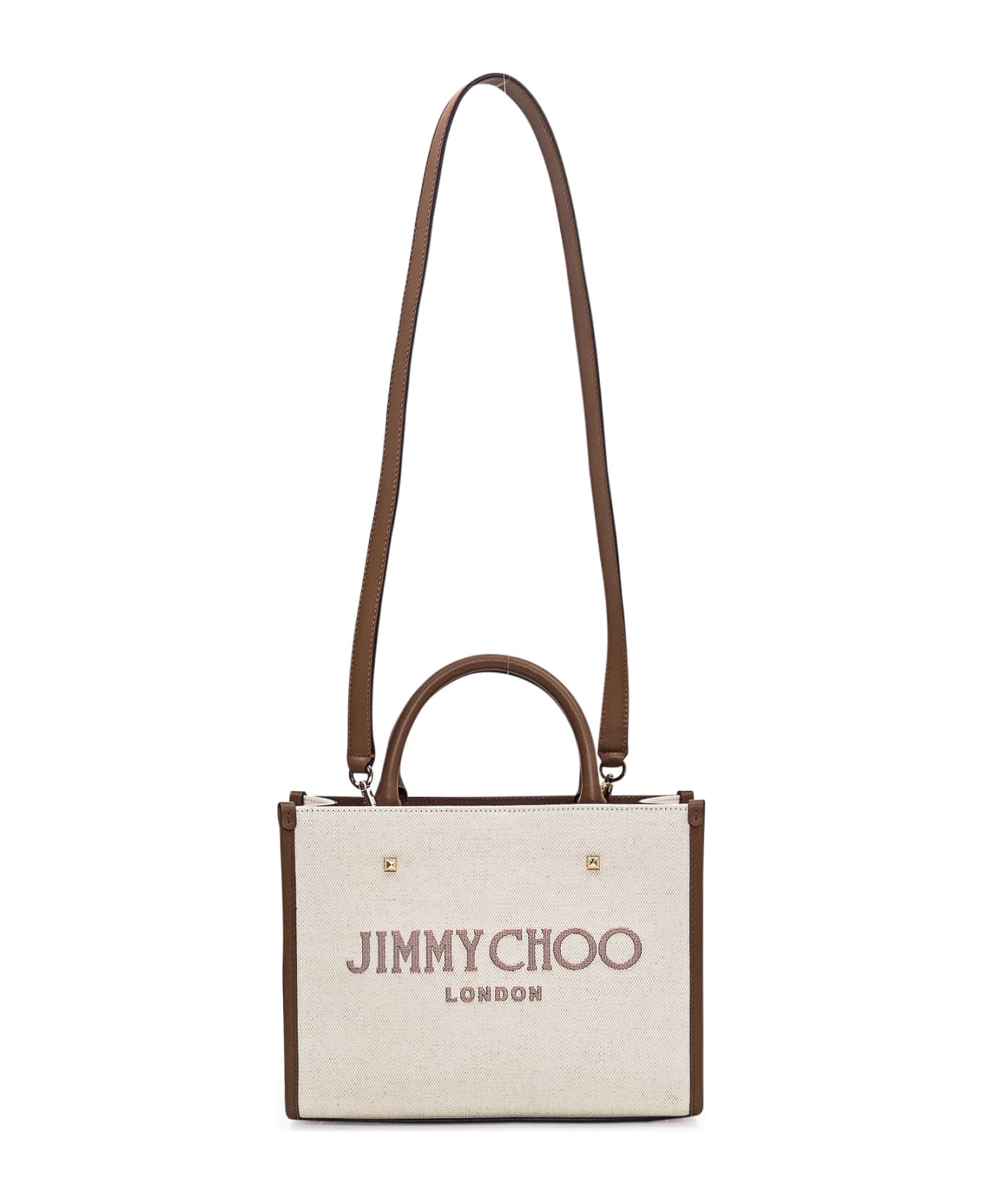 Jimmy Choo Tote Avenue S Bag - NATURAL/TAUPE/DARK TAN/LIGHT G