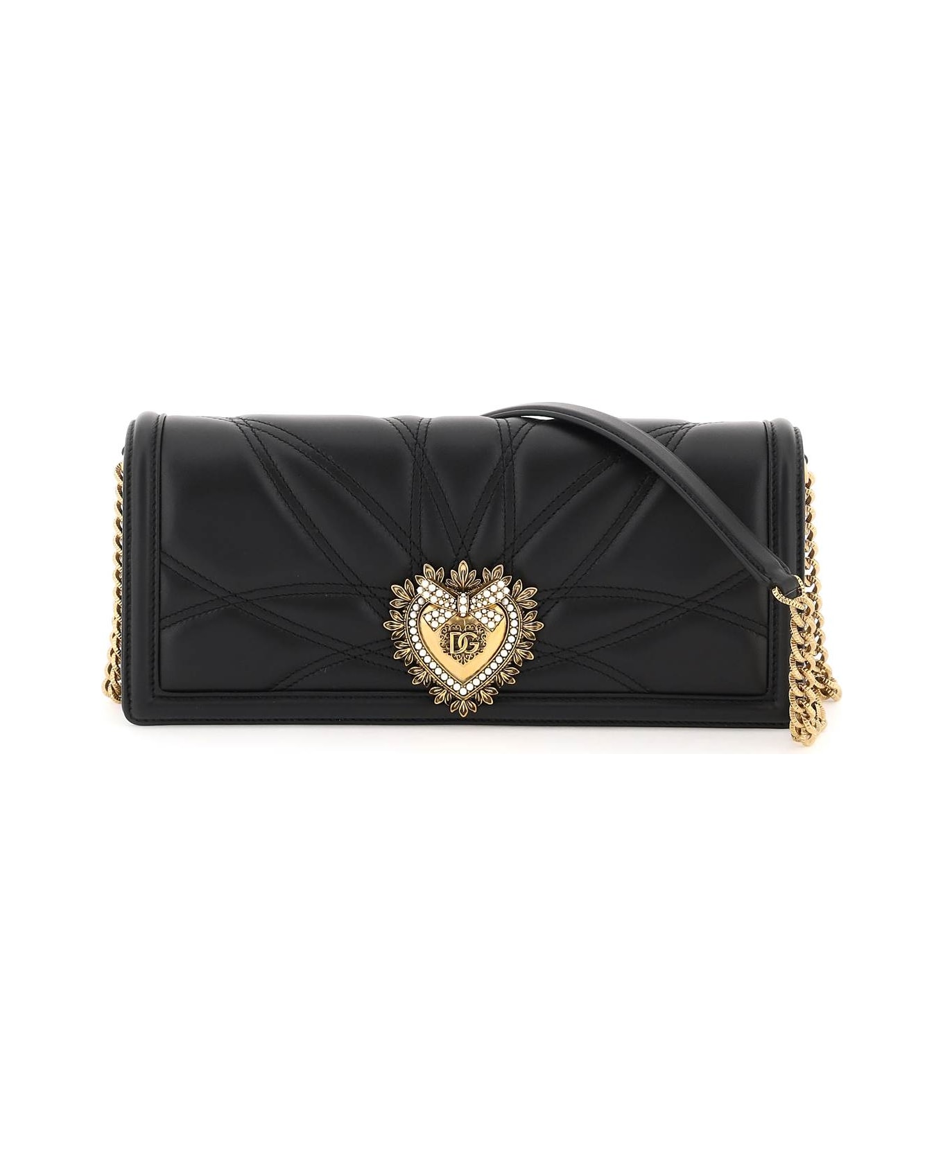 Dolce & Gabbana Devotion Baguette Bag - NERO (Black) ショルダーバッグ
