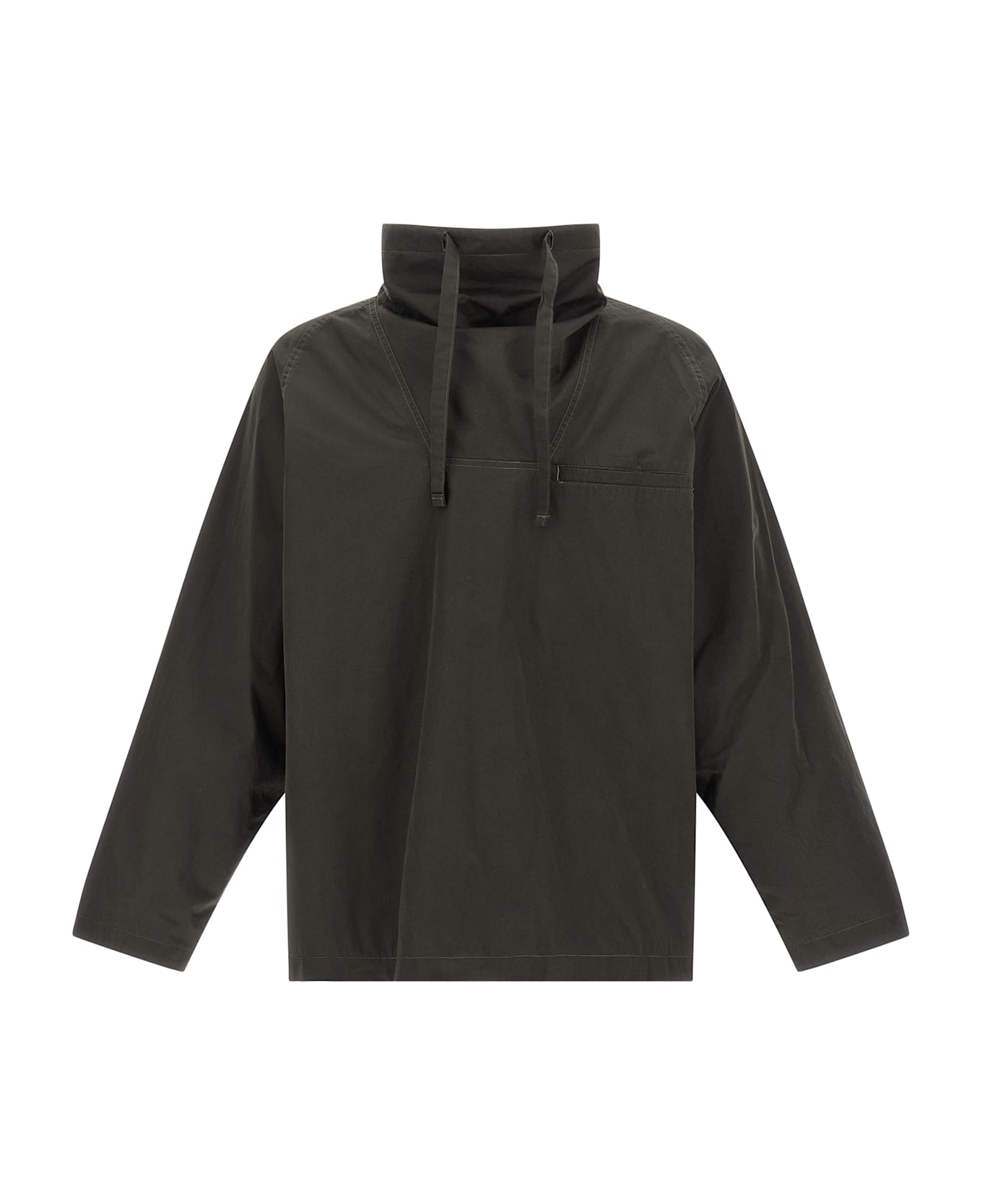 Lemaire 'funnel Neck Vareuse' Sweater - Brown