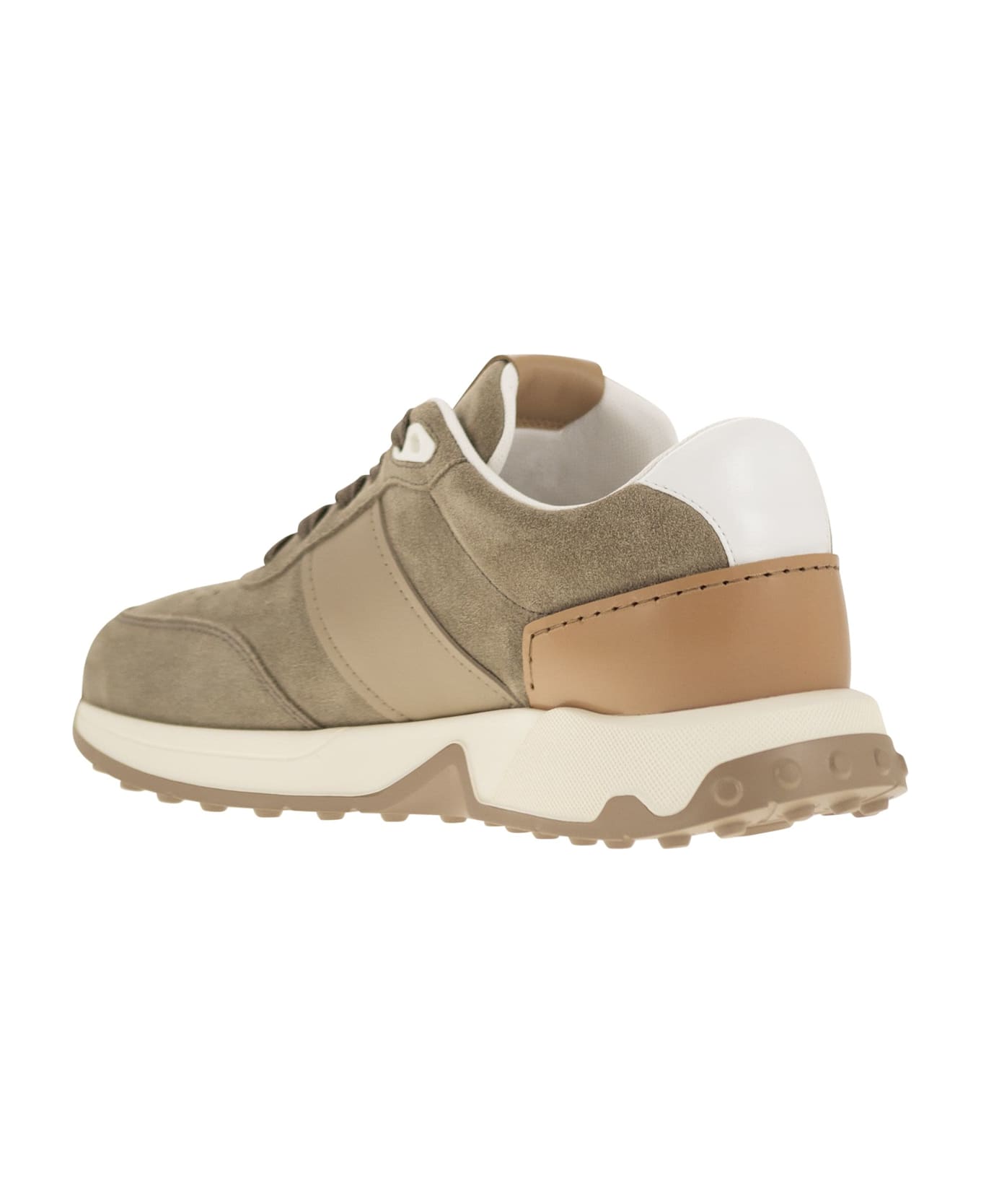 Tod's Suede Leather Sneakers - Beige